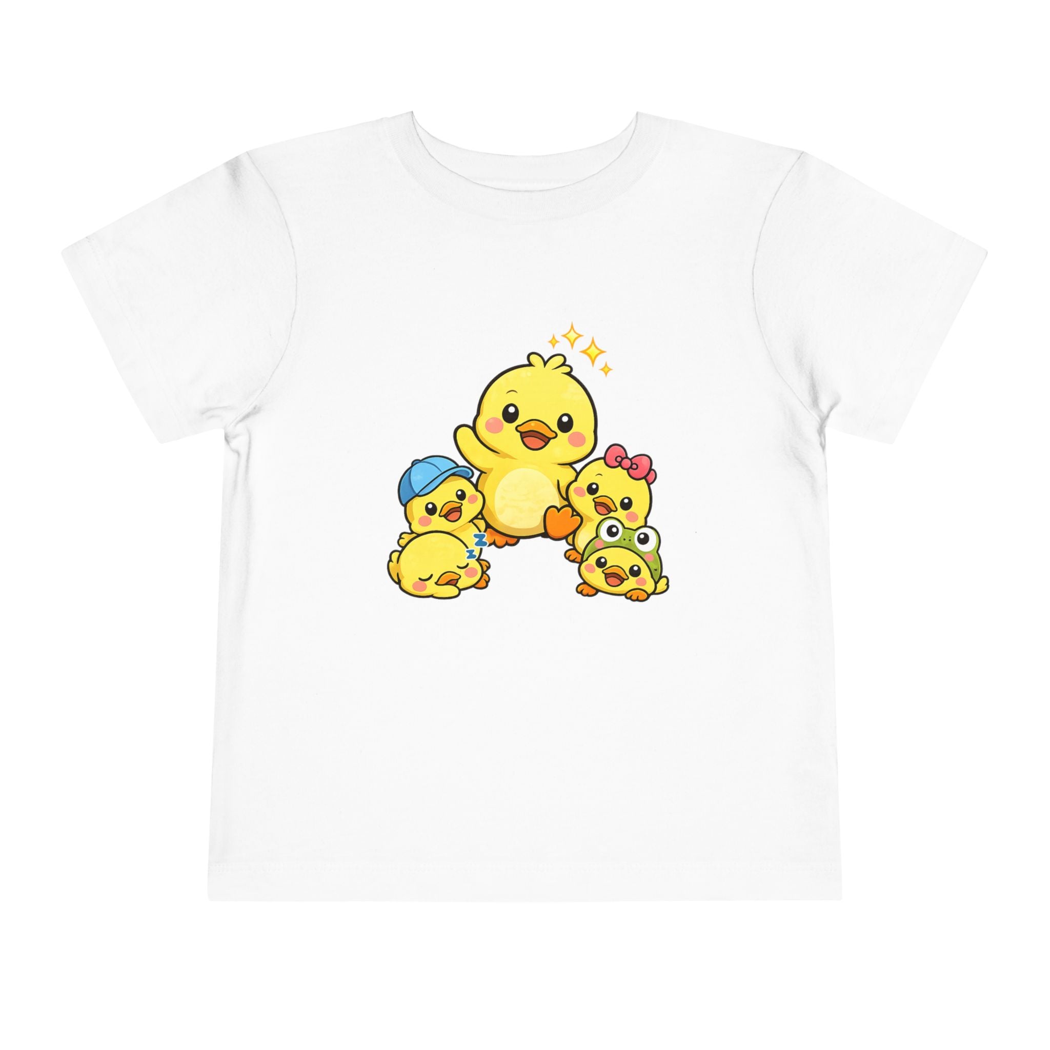 Duck Family Toddler Tee — Adorable Yellow Chicks Graphic Shirt