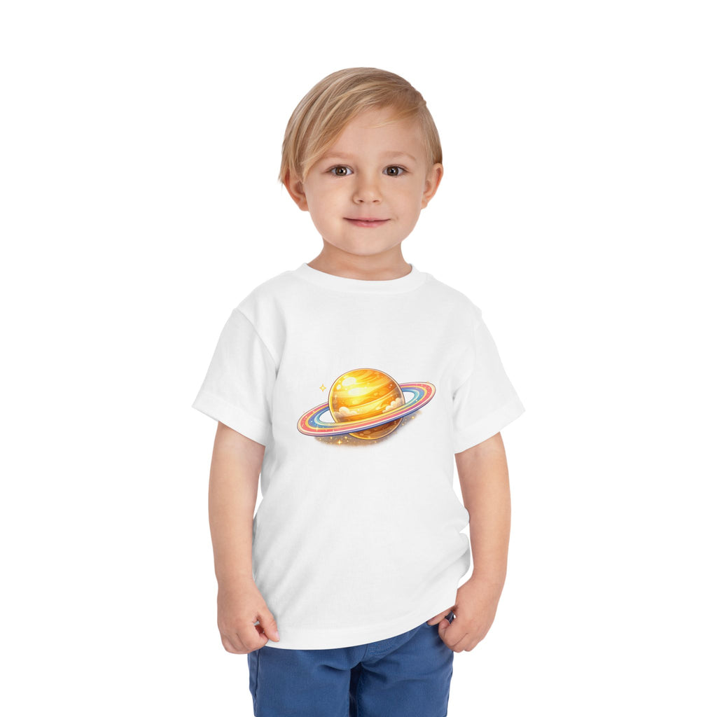 Toddler Tee - Cute Saturn Planet Graphic