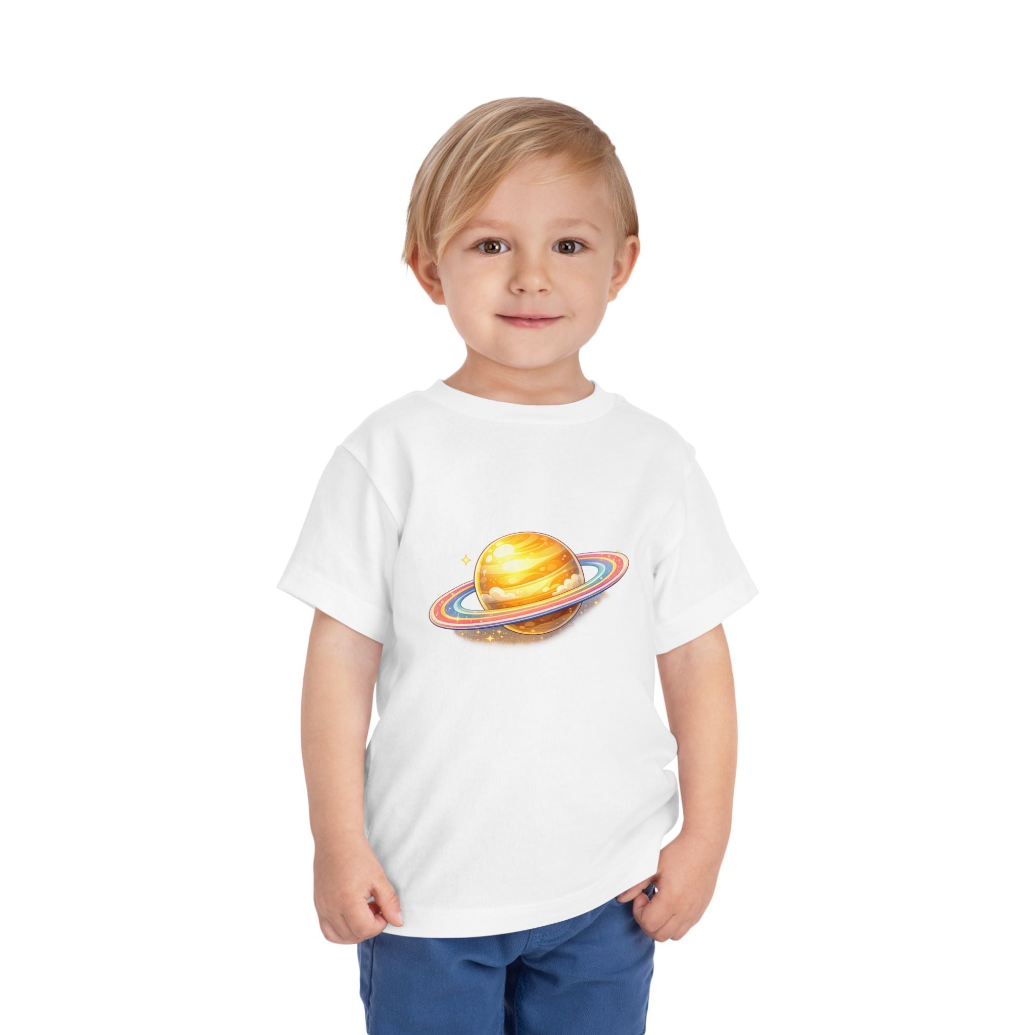 Toddler Tee - Cute Saturn Planet Graphic