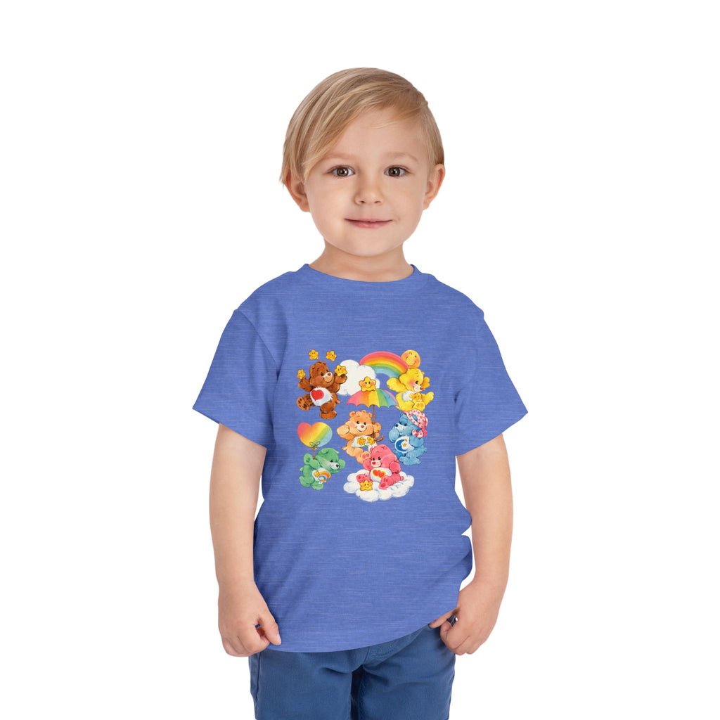 Bears Toddler Tee — Colorful Rainbow Character Graphic Shirt