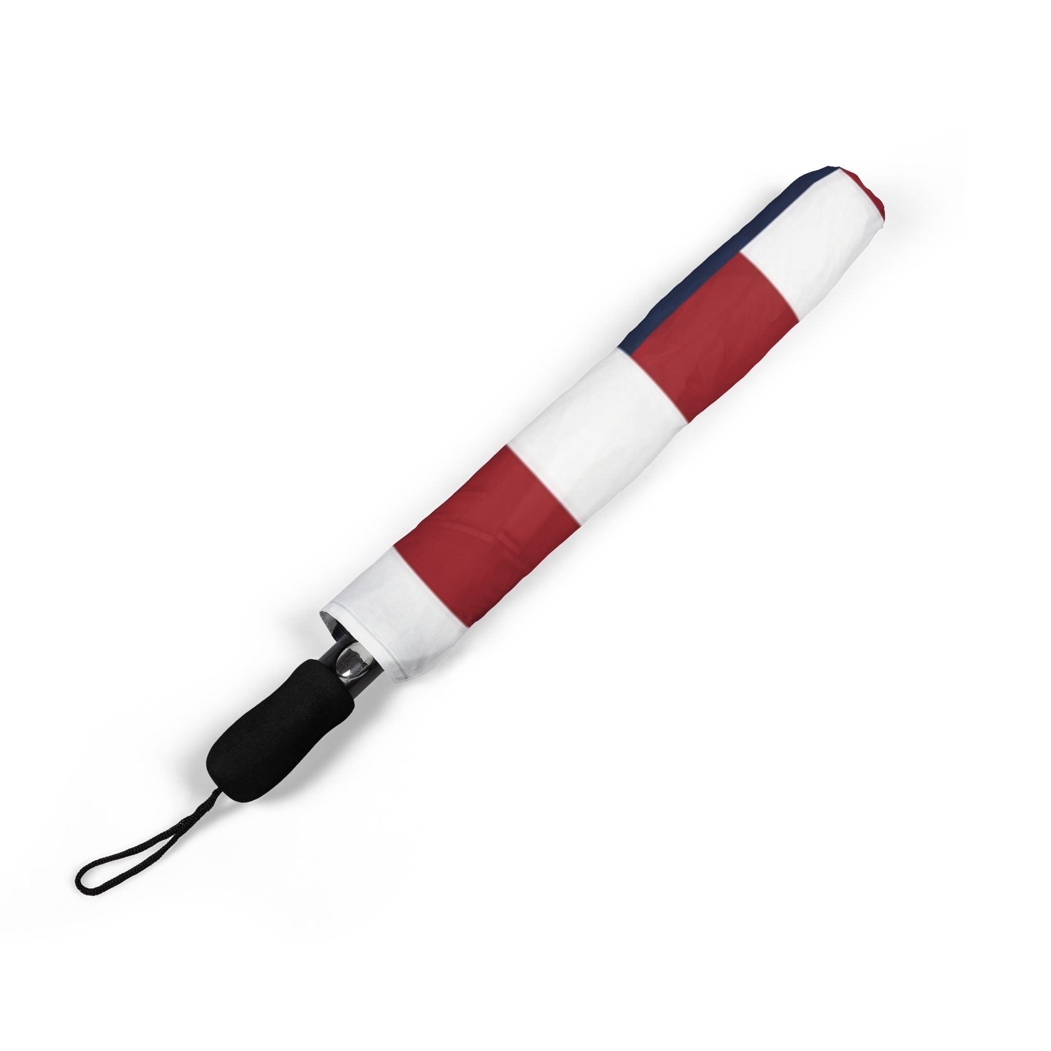 American Flag Foldable Umbrella — Patriotic Semi-Automatic Travel Umbrella