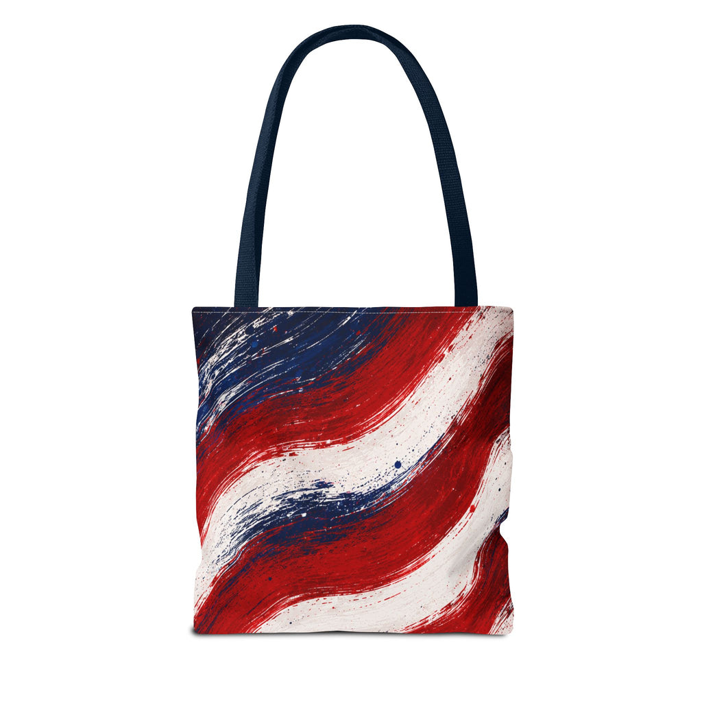 American Flag Tote Bag — Patriotic Stars & Stripes All-Over Print Tote