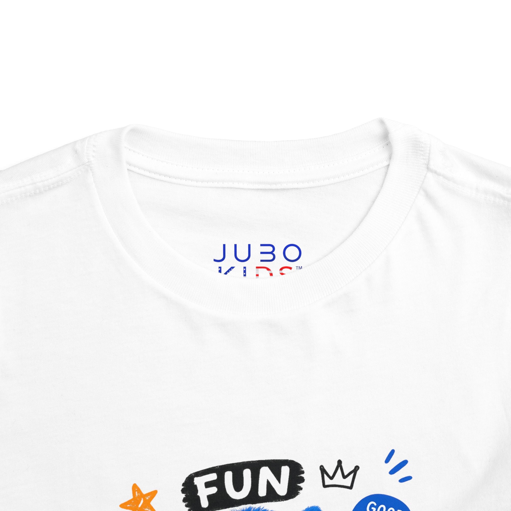 Fun Blue Monster Toddler Tee — "Be You Be Jobo" Graphic Shirt