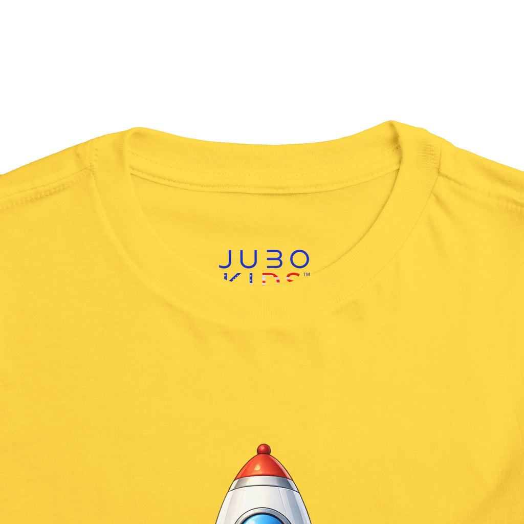 Toddler Rocket Tee — Cute Space Rocket Graphic Short Sleeve Shirt for Kids