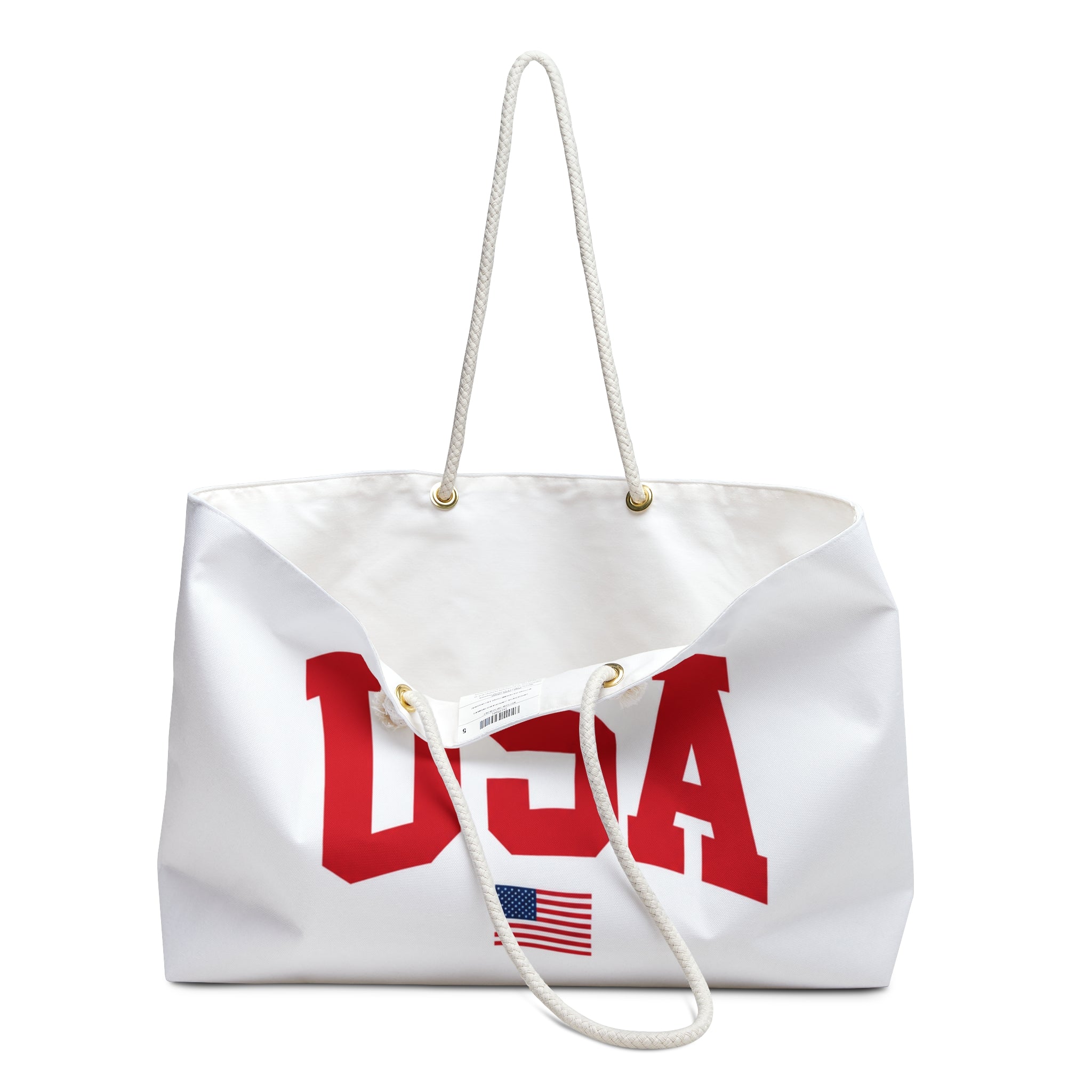 USA Varsity Tote - White