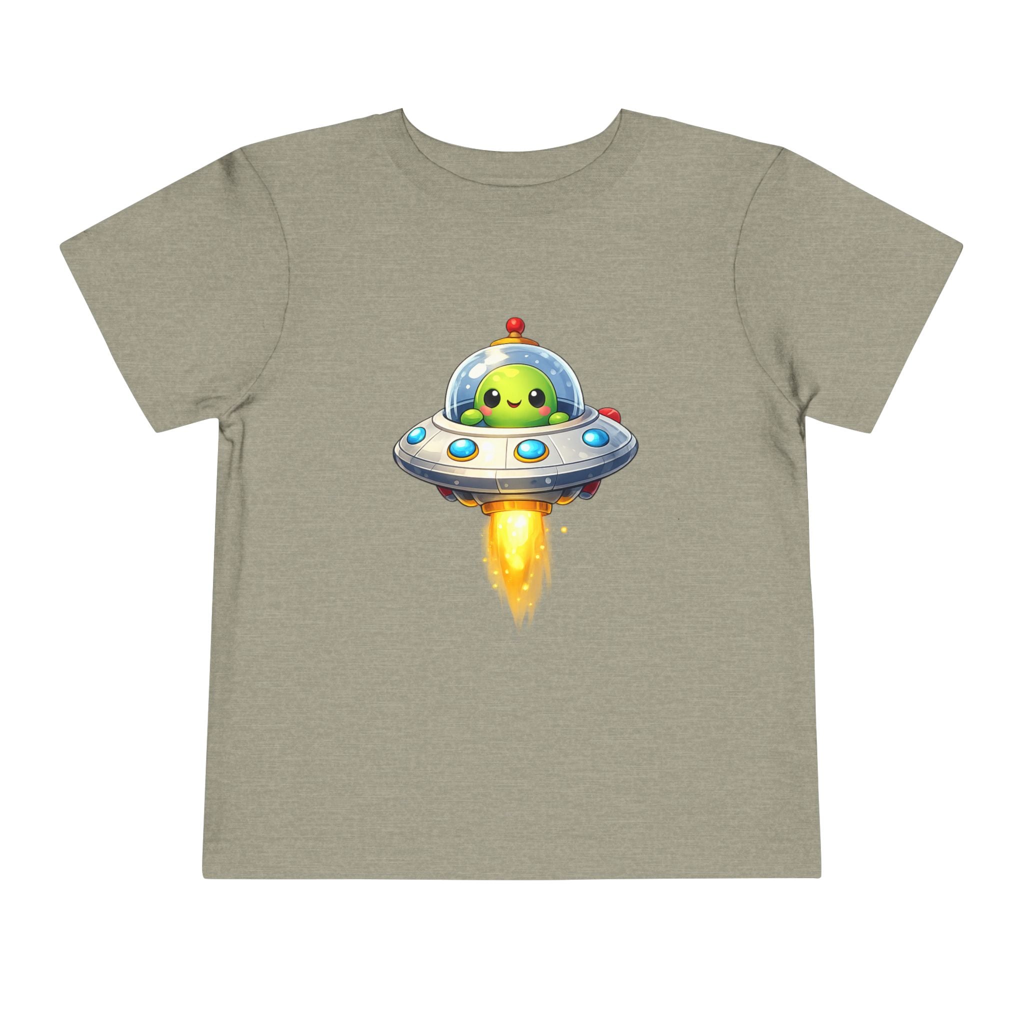 Toddler Tee — Cute Alien UFO Rocket Ship Shirt for Kids