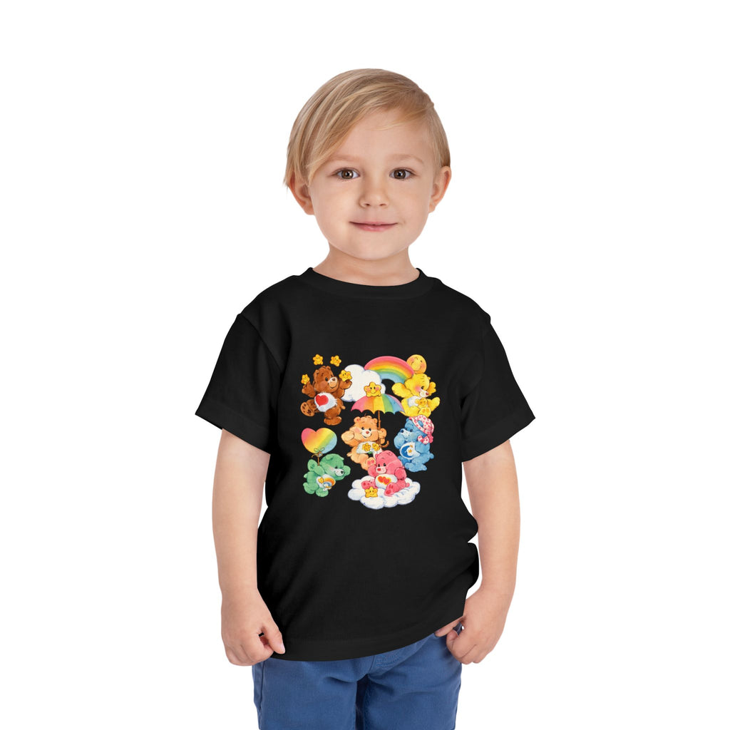 Bears Toddler Tee — Colorful Rainbow Character Graphic Shirt
