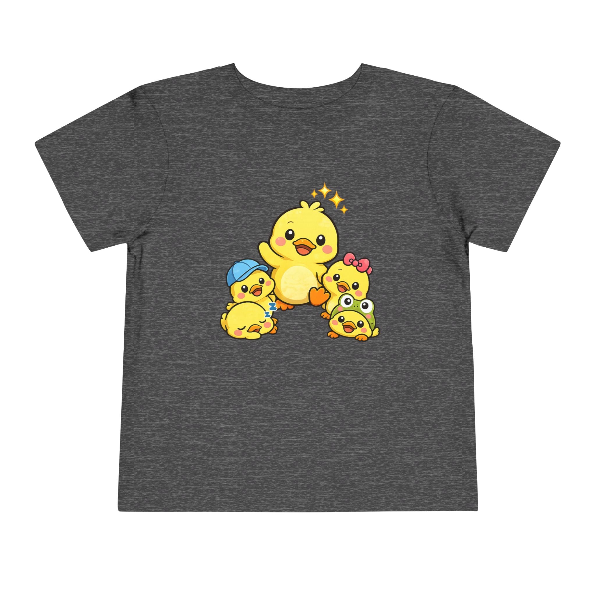 Duck Family Toddler Tee — Adorable Yellow Chicks Graphic Shirt