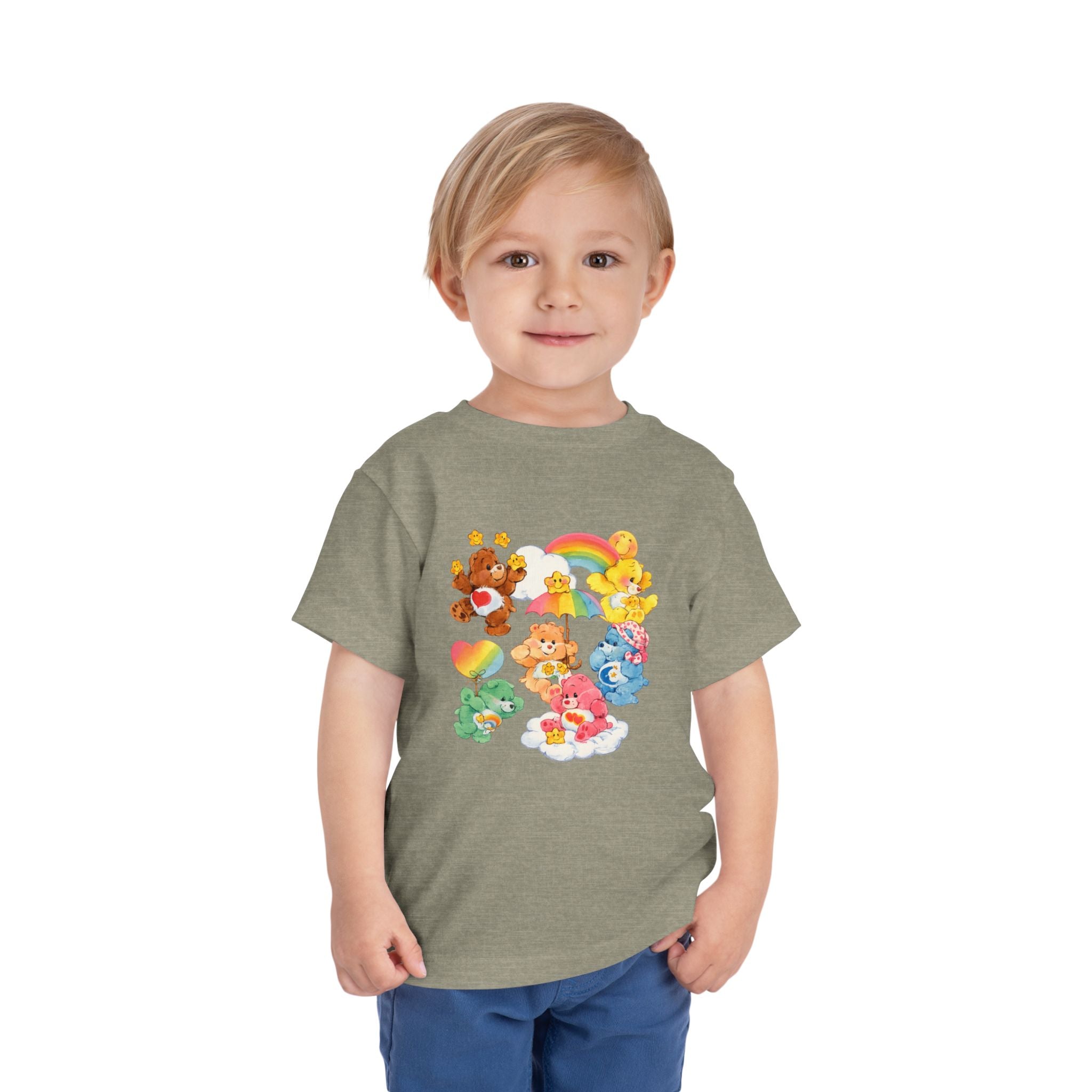 Bears Toddler Tee — Colorful Rainbow Character Graphic Shirt