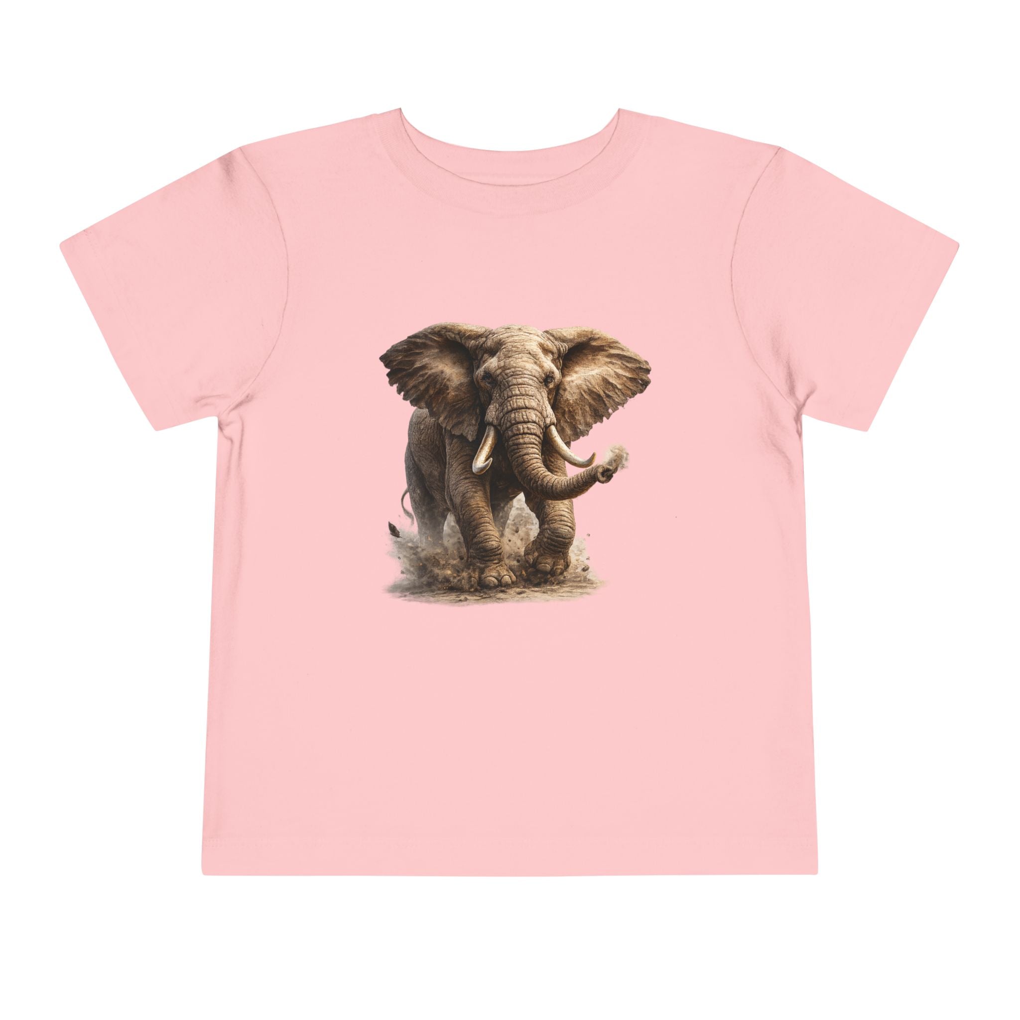 Toddler Elephant Tee - Realistic Baby Elephant Graphic Shirt for Kids