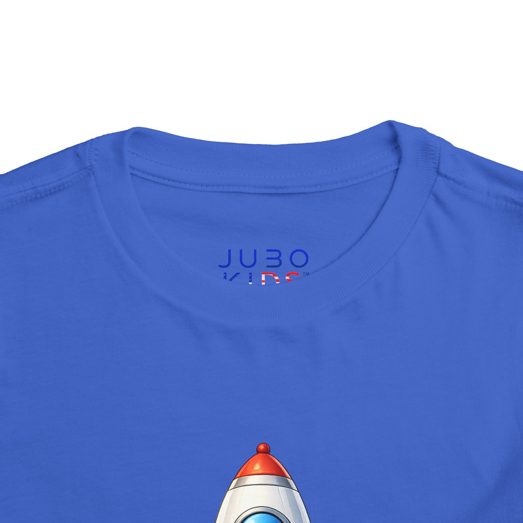 Toddler Rocket Tee — Cute Space Rocket Graphic Short Sleeve Shirt for Kids