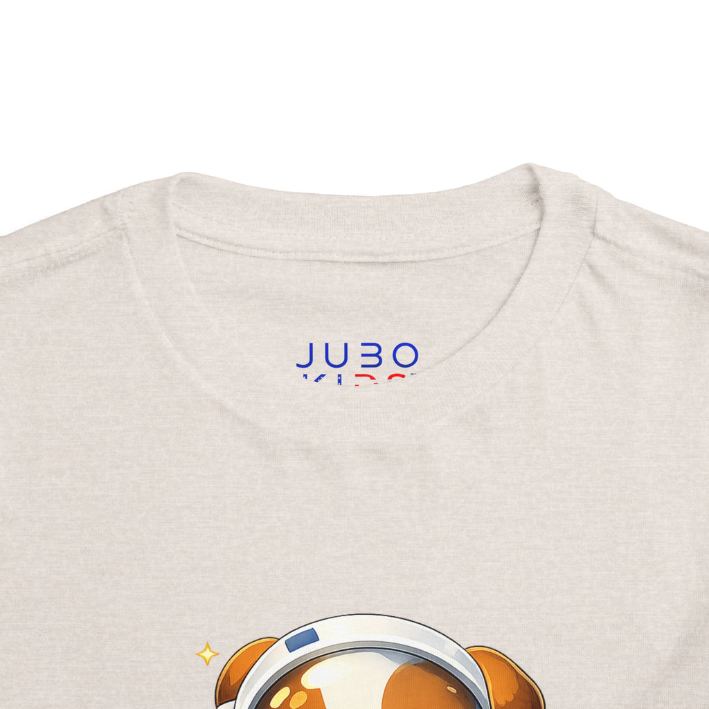 Toddler Astronaut Puppy Tee — Cute Space Dog Short Sleeve Shirt