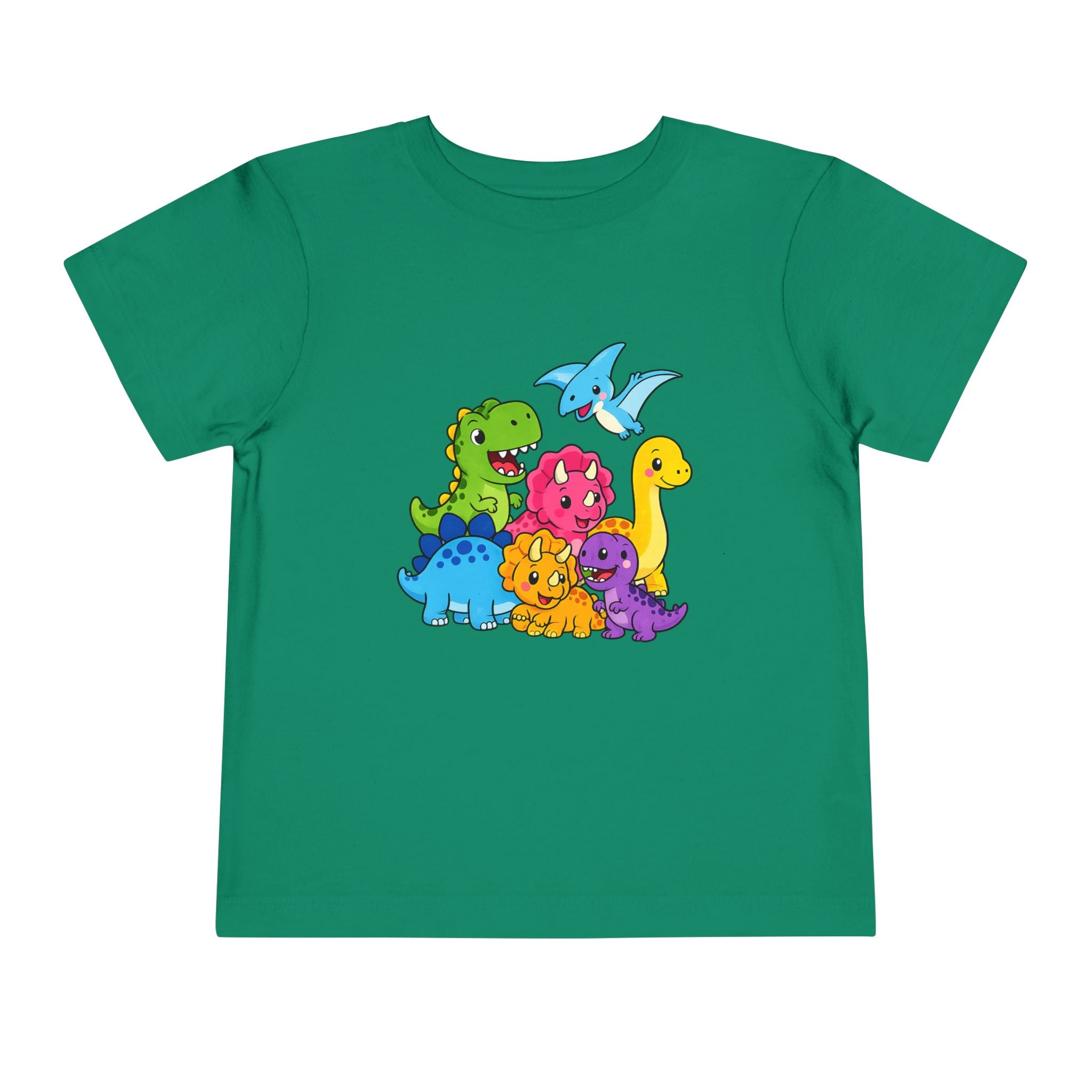Colorful Dinosaur Toddler Tee — Playful Dino Graphic Shirt for Kids