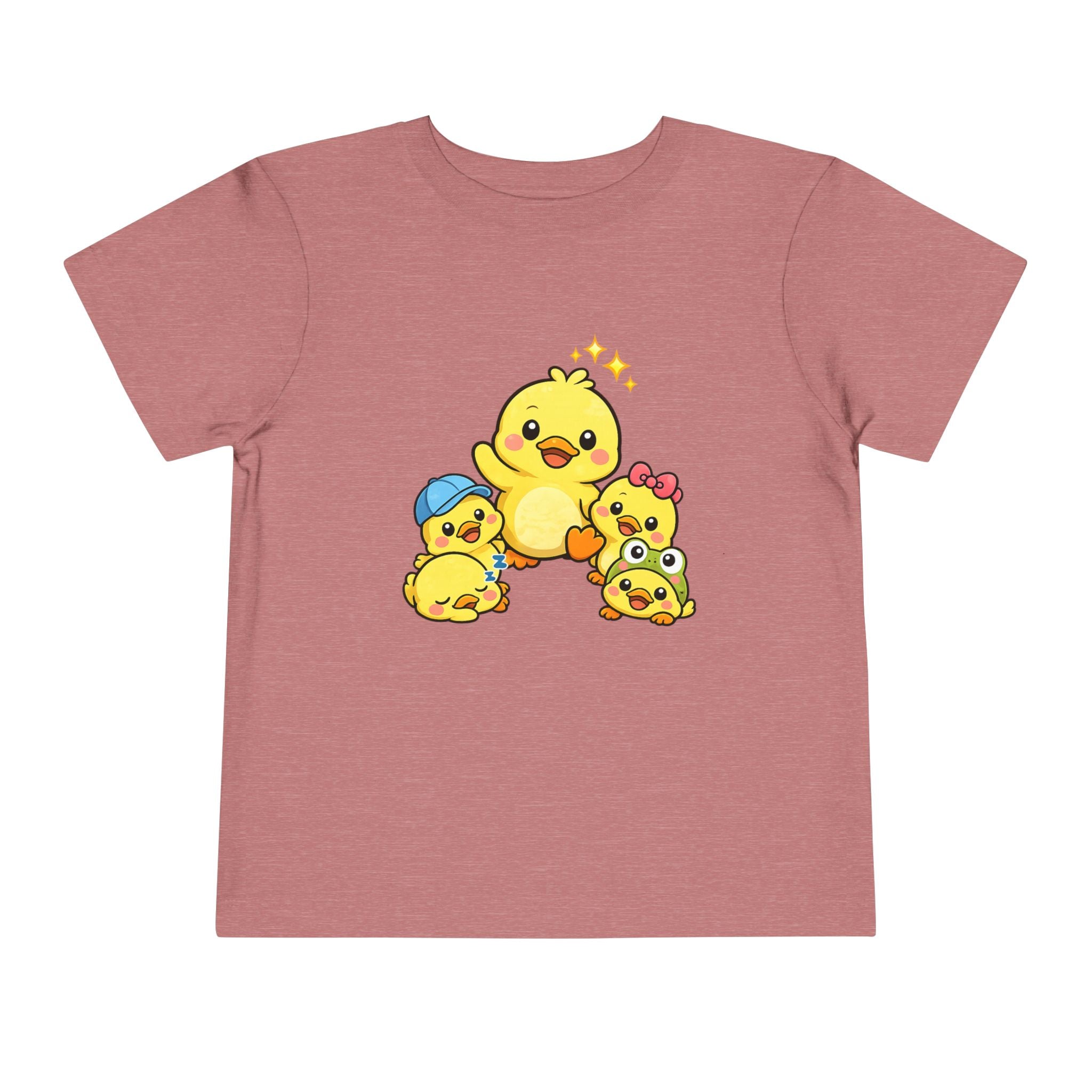 Duck Family Toddler Tee — Adorable Yellow Chicks Graphic Shirt