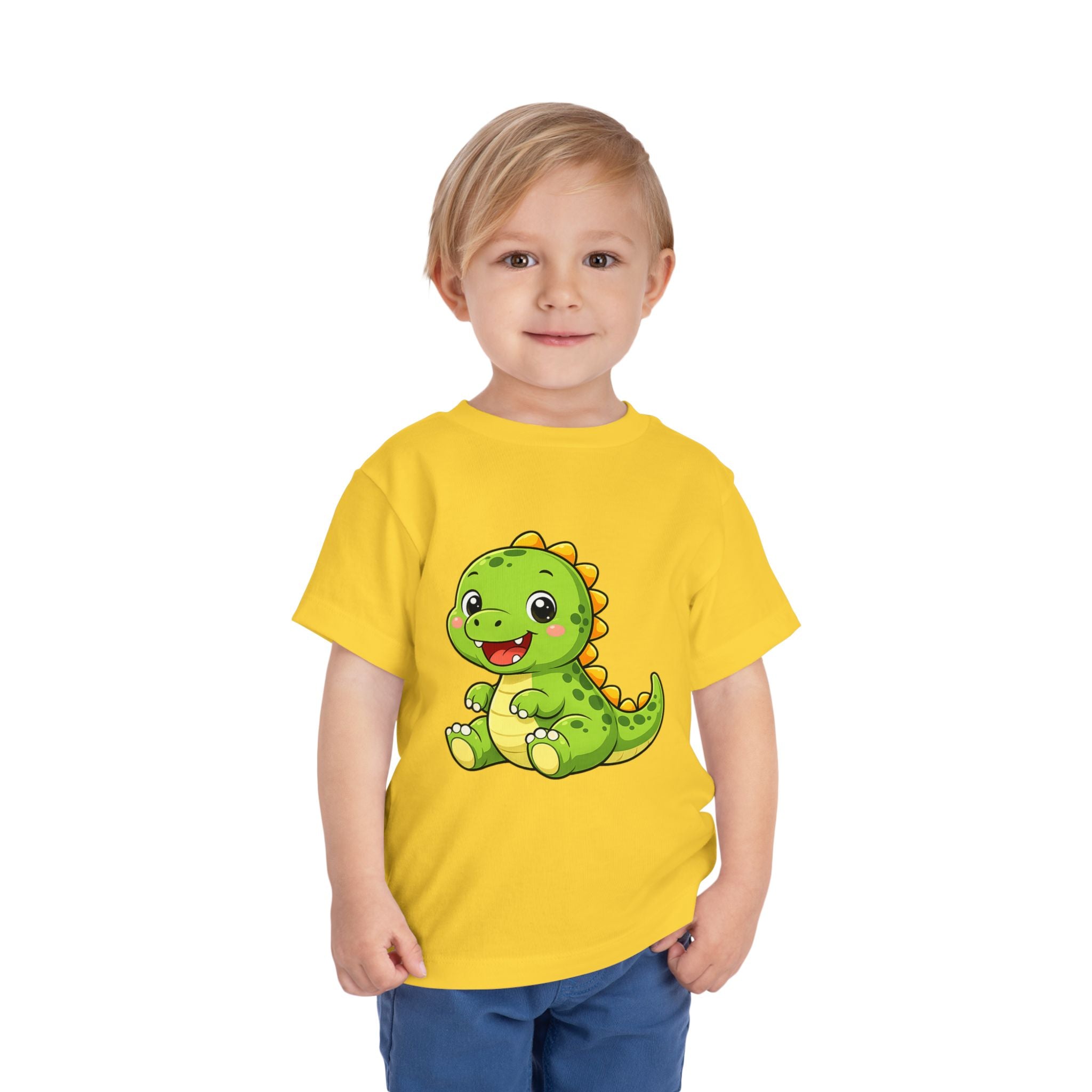 Baby Dinosaur Toddler Tee — Adorable Green Dino Graphic Shirt for Kids