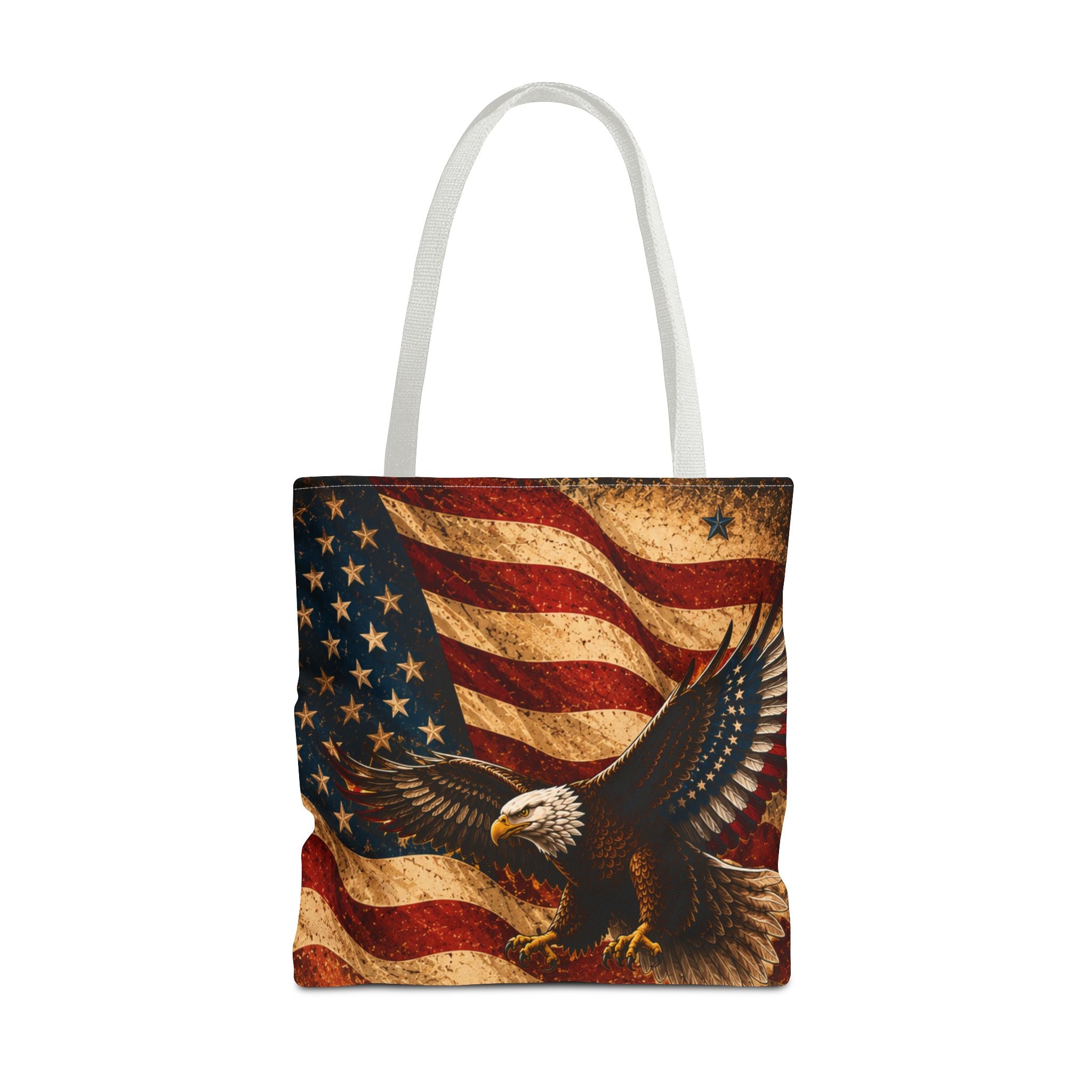 USA Flag Red Tote Bag — Vintage America Tote