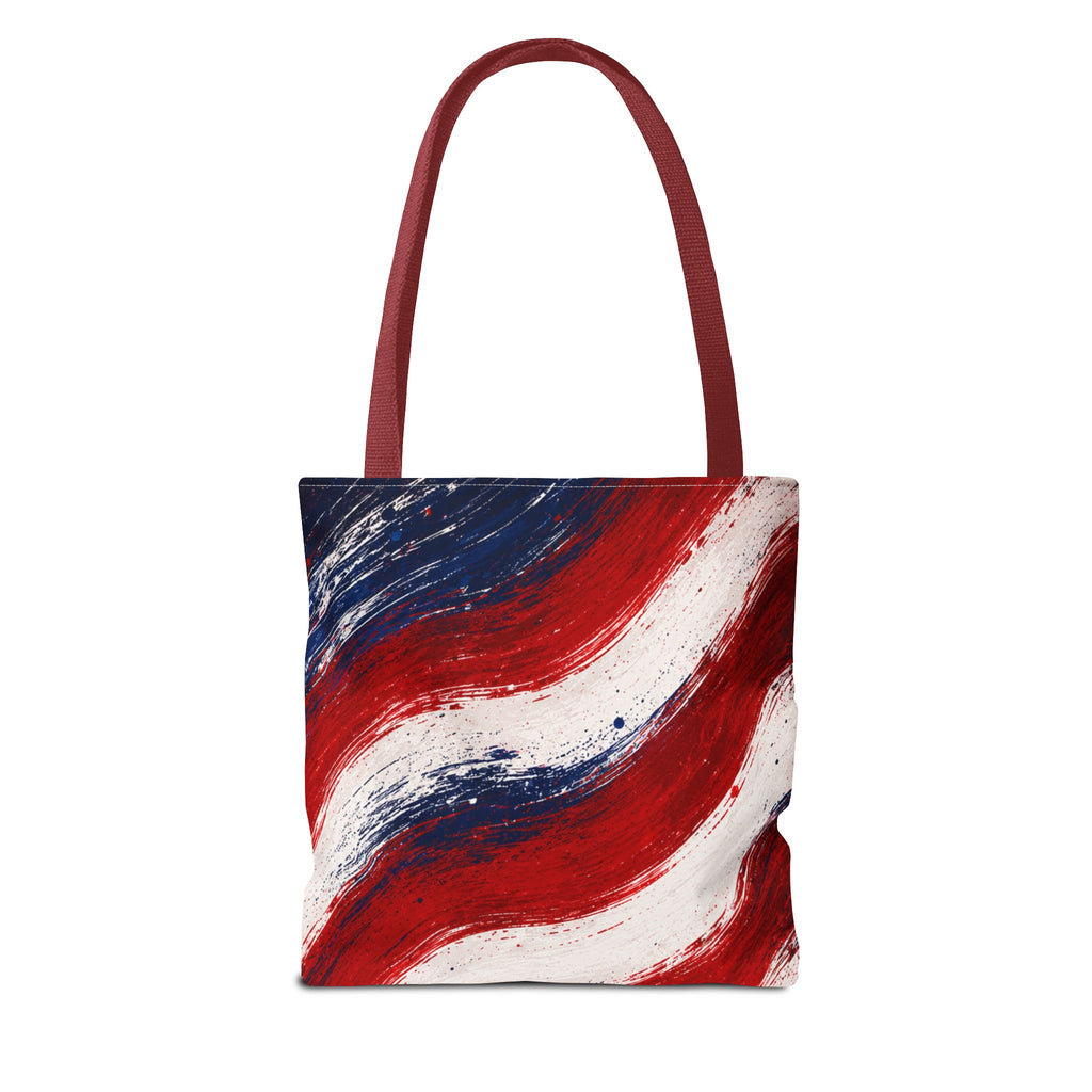American Flag Tote Bag — Patriotic Stars & Stripes All-Over Print Tote