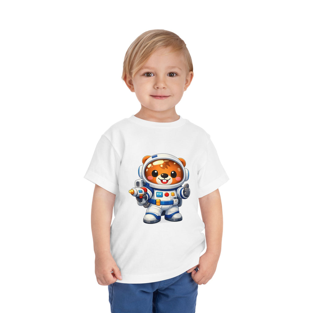 Toddler Astronaut Bear Tee — Cute Space Explorer Kids Shirt