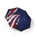 American Flag Foldable Umbrella — Patriotic Semi-Automatic Compact Umbrella