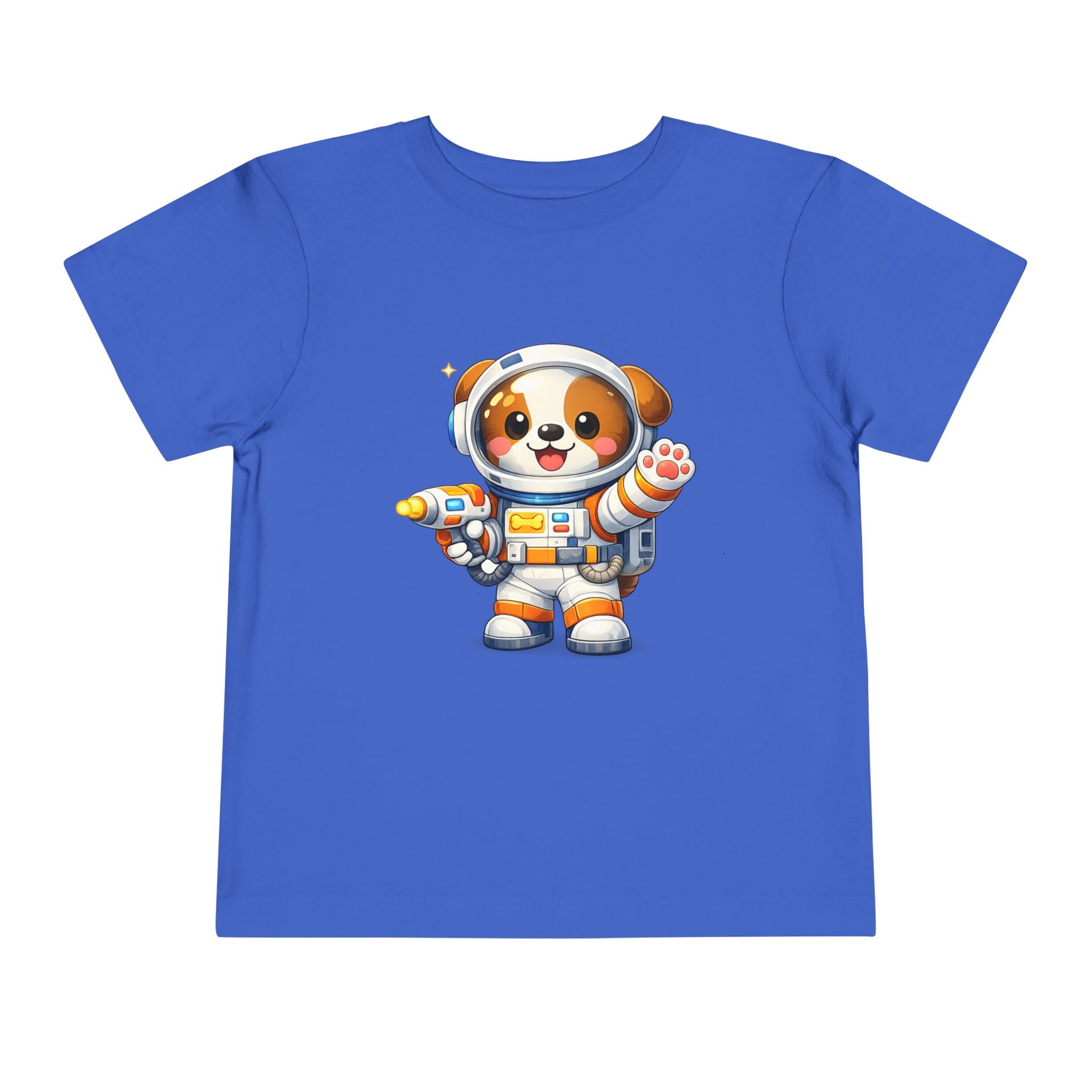Toddler Astronaut Puppy Tee — Cute Space Dog Short Sleeve Shirt