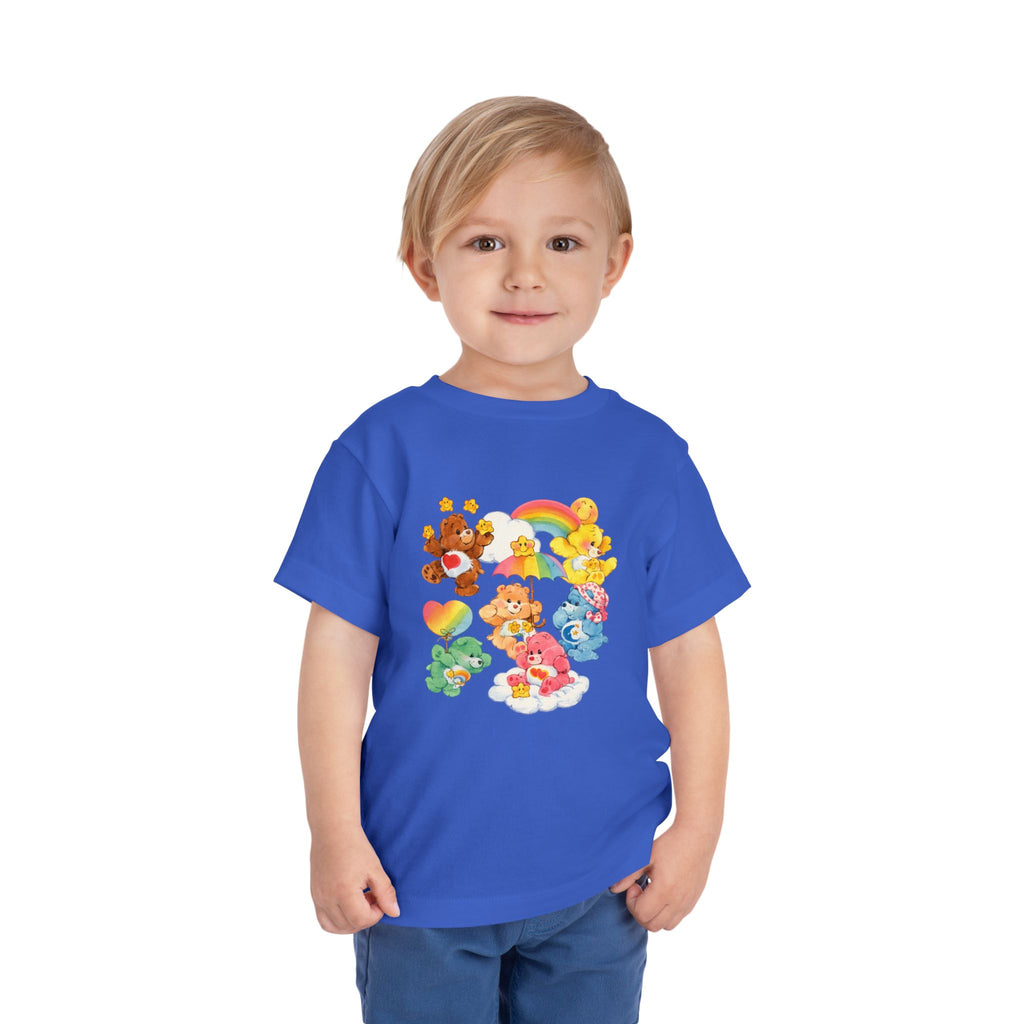 Bears Toddler Tee — Colorful Rainbow Character Graphic Shirt