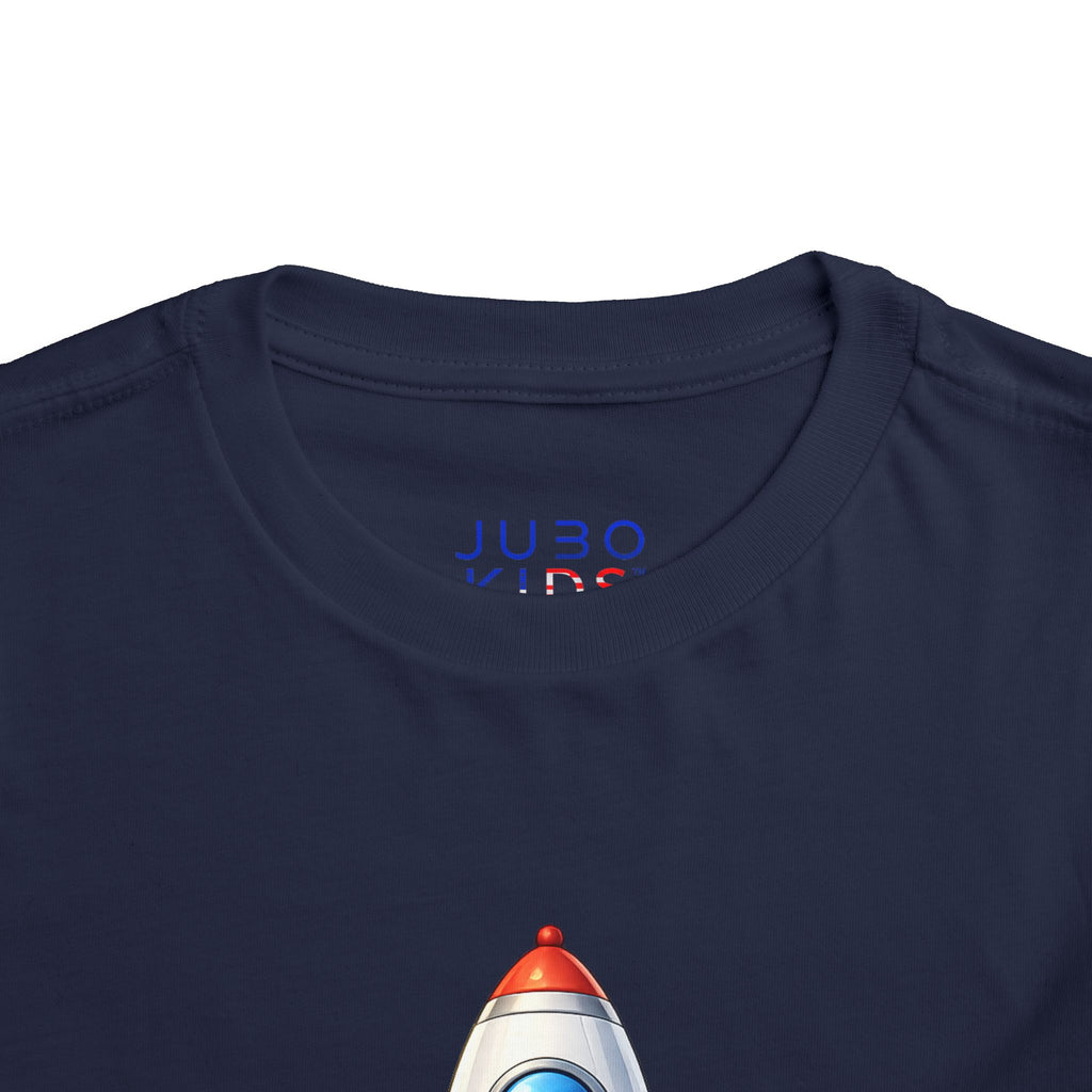 Toddler Rocket Tee — Cute Space Rocket Graphic Short Sleeve Shirt for Kids