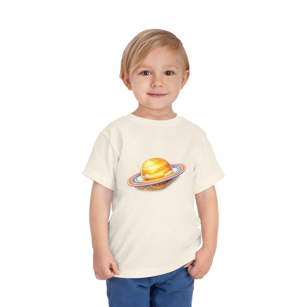 Toddler Tee - Cute Saturn Planet Graphic