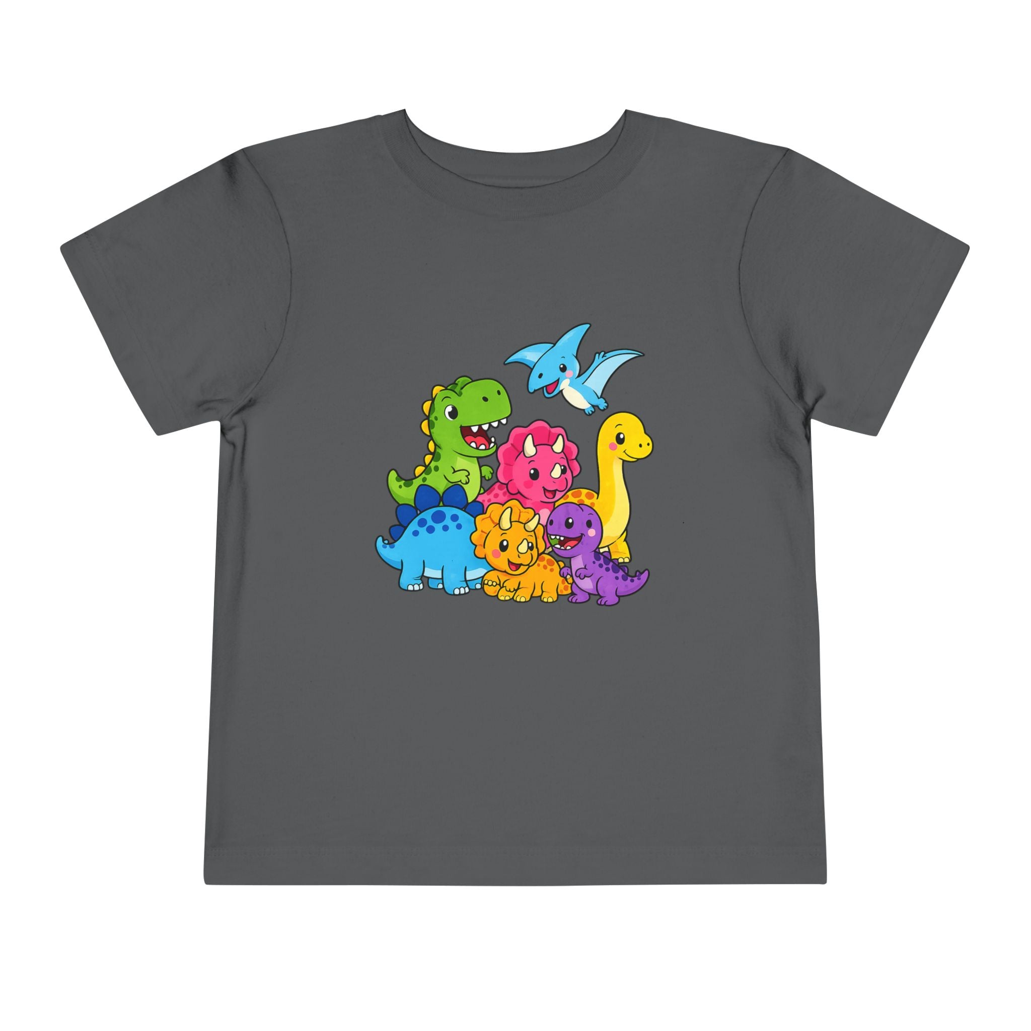 Colorful Dinosaur Toddler Tee — Playful Dino Graphic Shirt for Kids