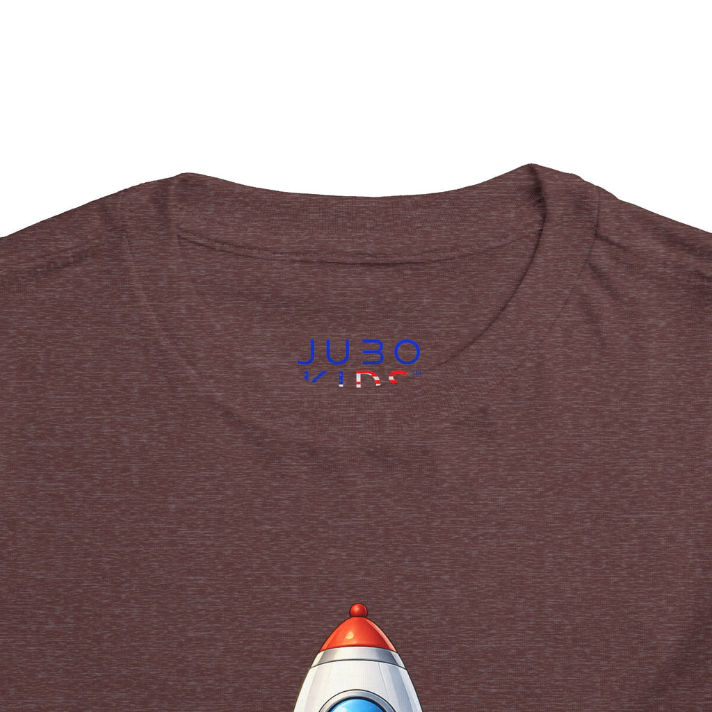 Toddler Rocket Tee — Cute Space Rocket Graphic Short Sleeve Shirt for Kids