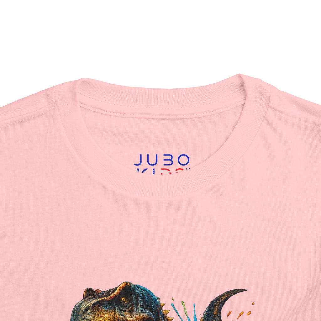Toddler Tee — Colorful Roaring T-Rex Dino Graphic