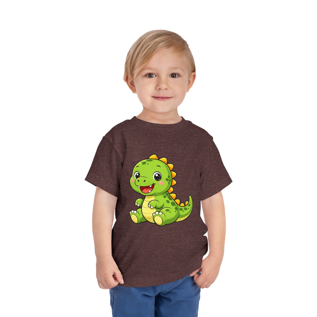 Baby Dinosaur Toddler Tee — Adorable Green Dino Graphic Shirt for Kids