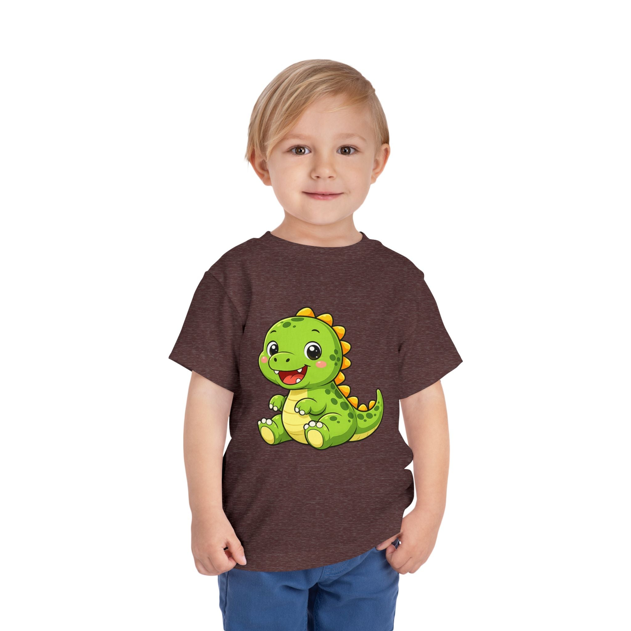 Baby Dinosaur Toddler Tee — Adorable Green Dino Graphic Shirt for Kids
