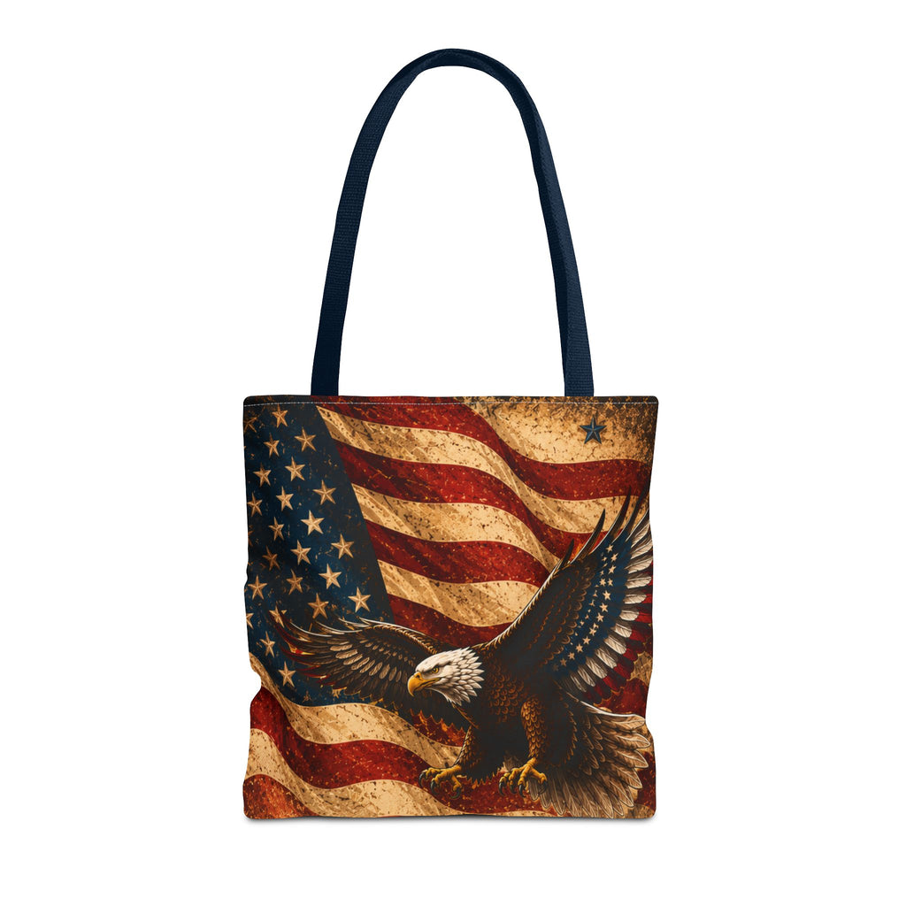 USA Flag Red Tote Bag — Vintage America Tote