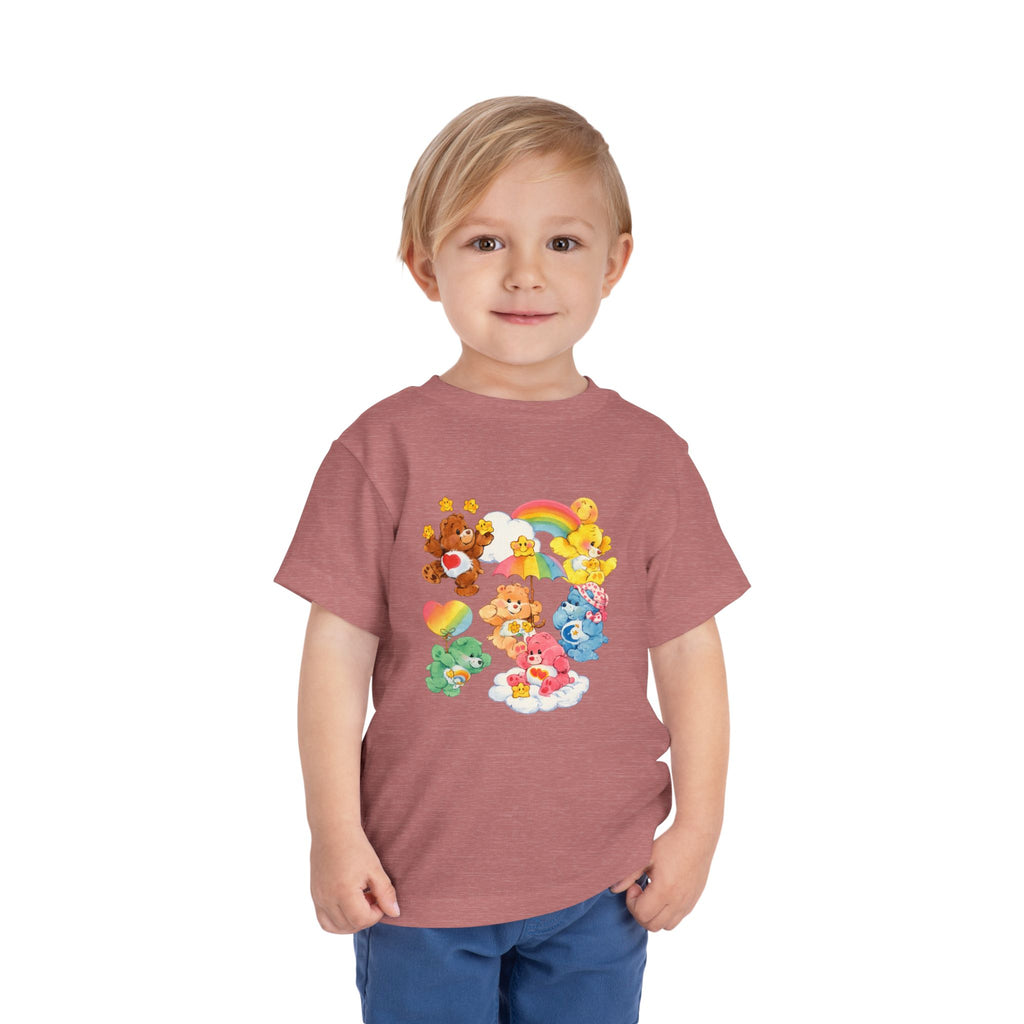 Bears Toddler Tee — Colorful Rainbow Character Graphic Shirt