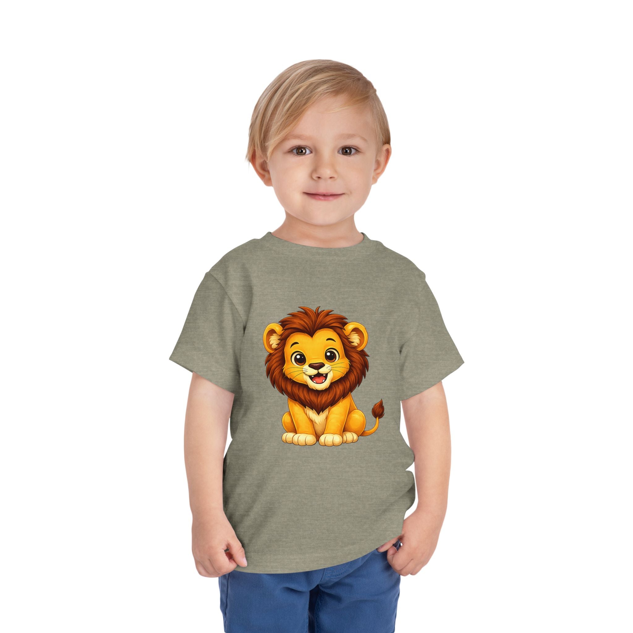 Baby Lion Toddler Tee — Adorable Safari Animal Short Sleeve Shirt