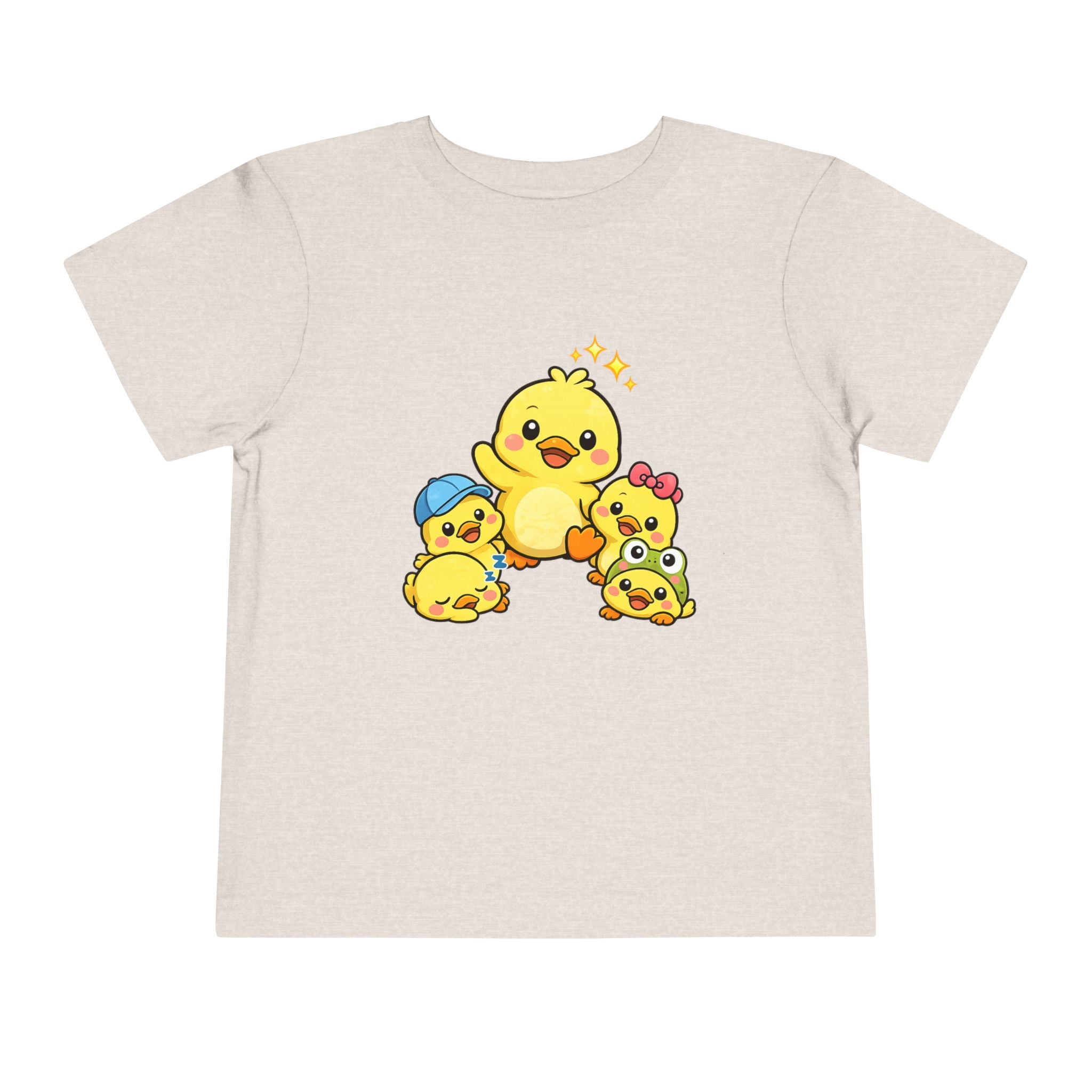 Duck Family Toddler Tee — Adorable Yellow Chicks Graphic Shirt