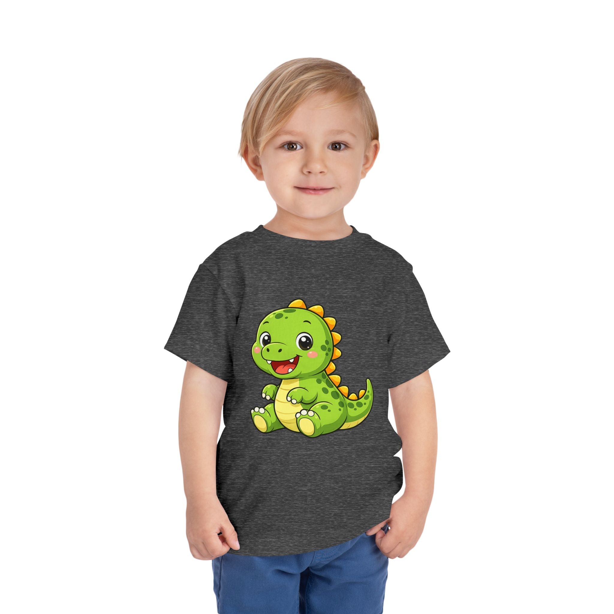Baby Dinosaur Toddler Tee — Adorable Green Dino Graphic Shirt for Kids