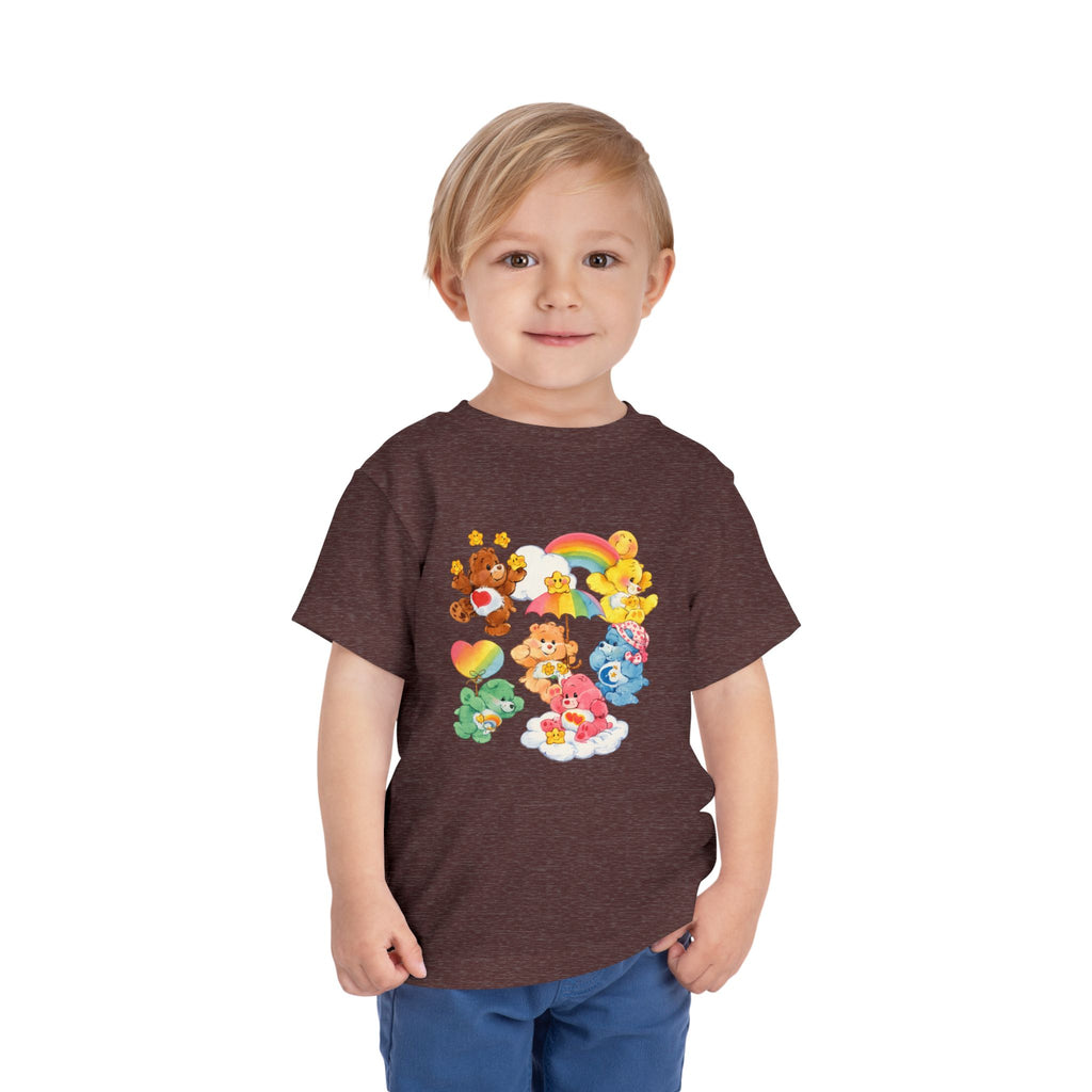 Bears Toddler Tee — Colorful Rainbow Character Graphic Shirt