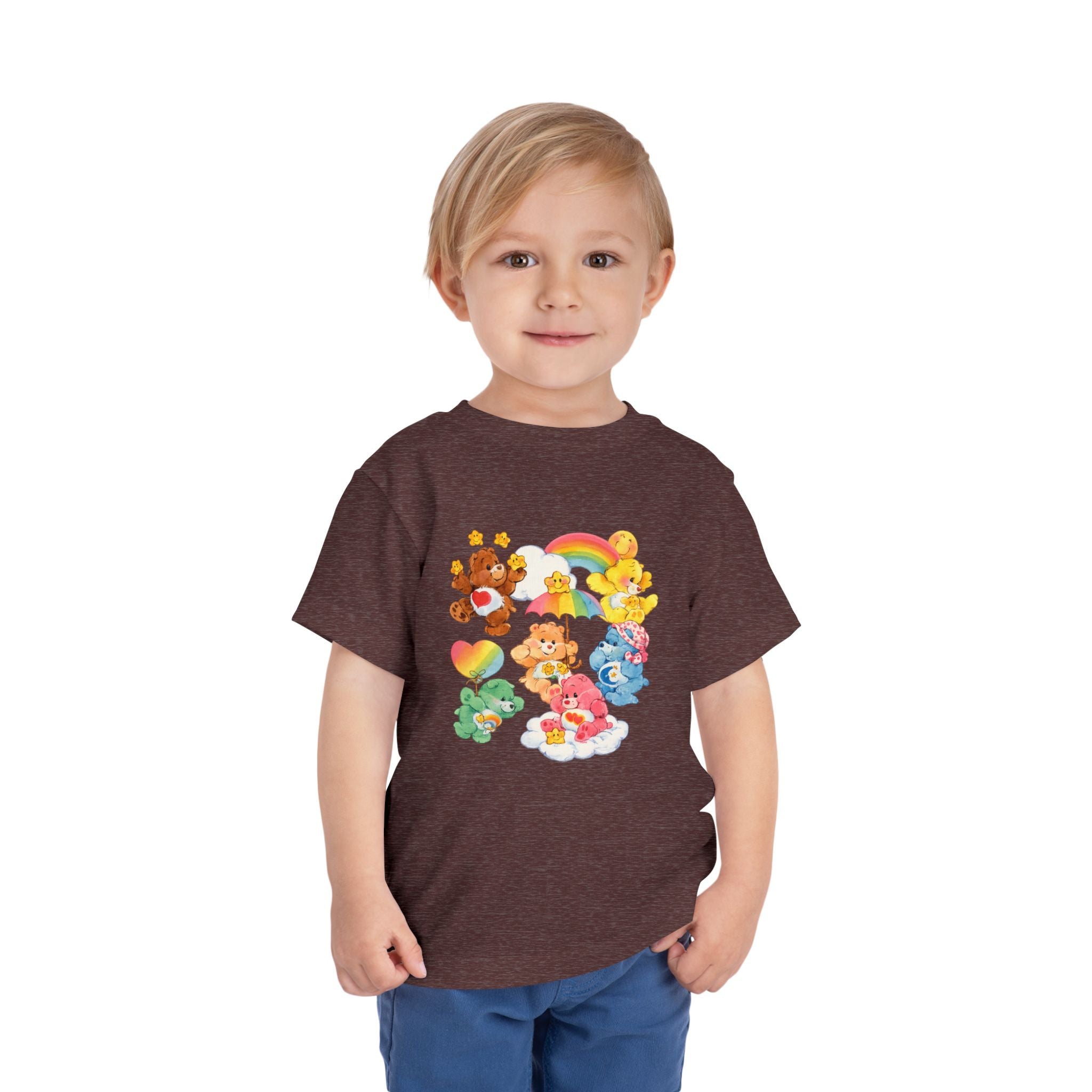 Bears Toddler Tee — Colorful Rainbow Character Graphic Shirt
