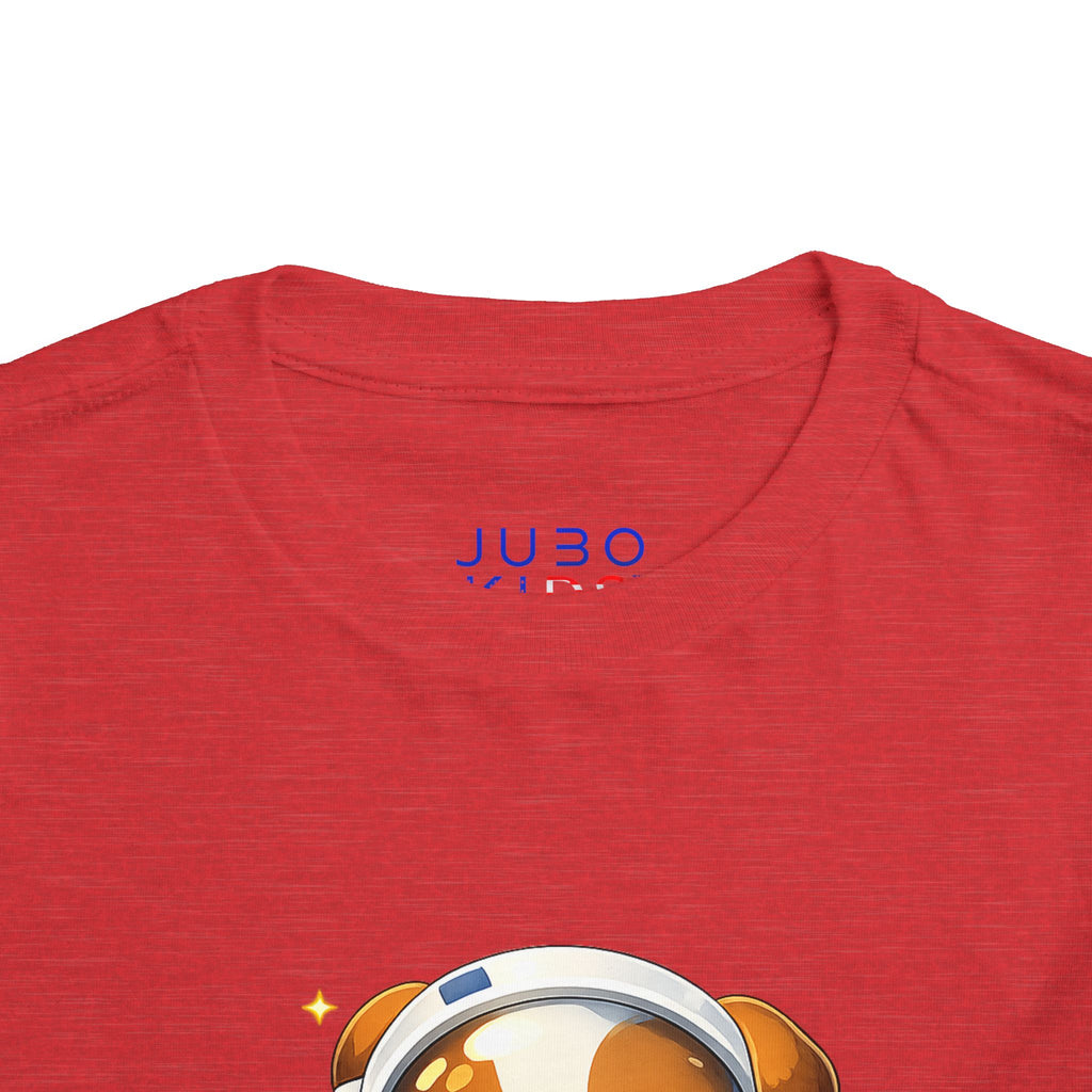 Toddler Astronaut Puppy Tee — Cute Space Dog Short Sleeve Shirt