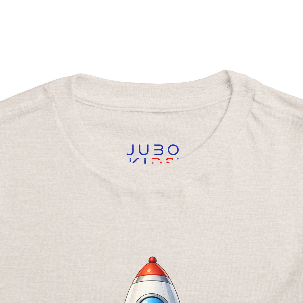 Toddler Rocket Tee — Cute Space Rocket Graphic Short Sleeve Shirt for Kids
