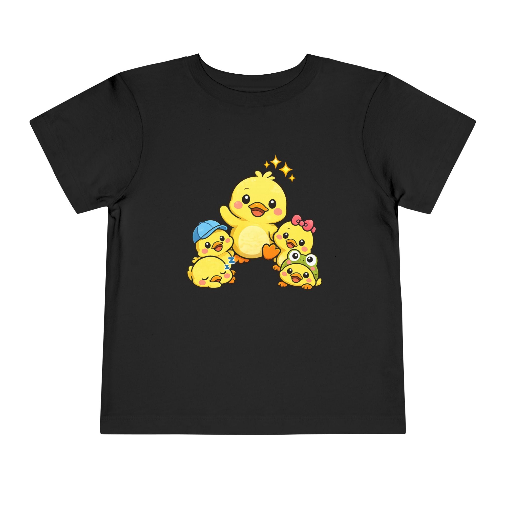 Duck Family Toddler Tee — Adorable Yellow Chicks Graphic Shirt