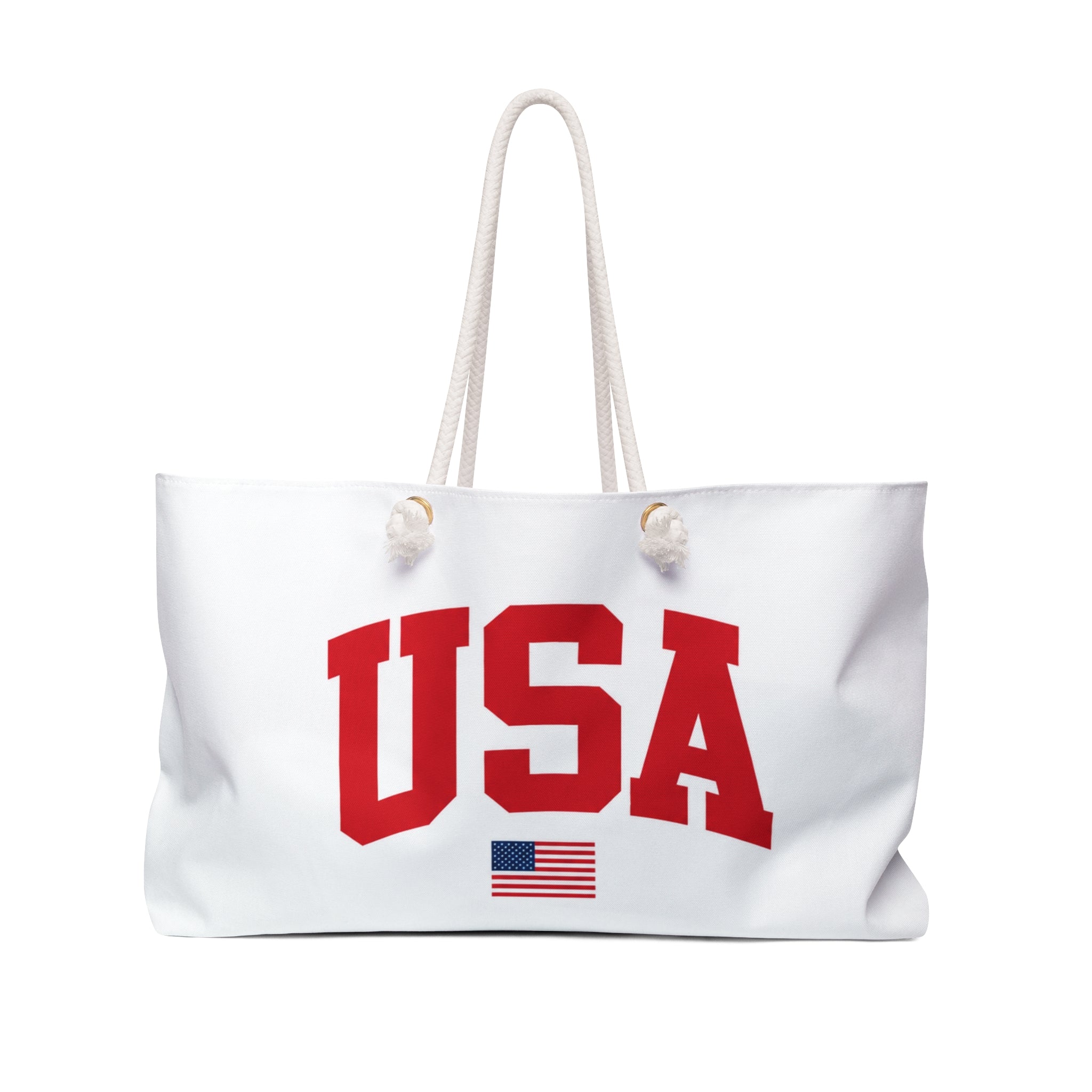 USA Varsity Tote - White