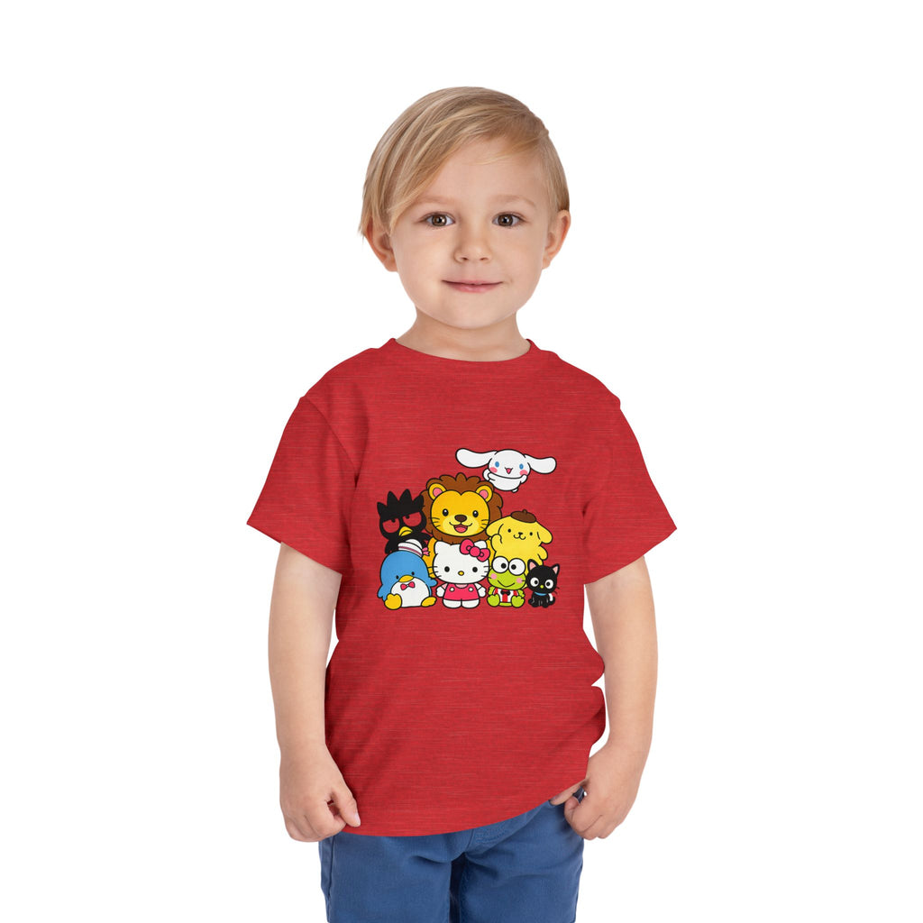 Cartoon Animal Group Toddler Tee