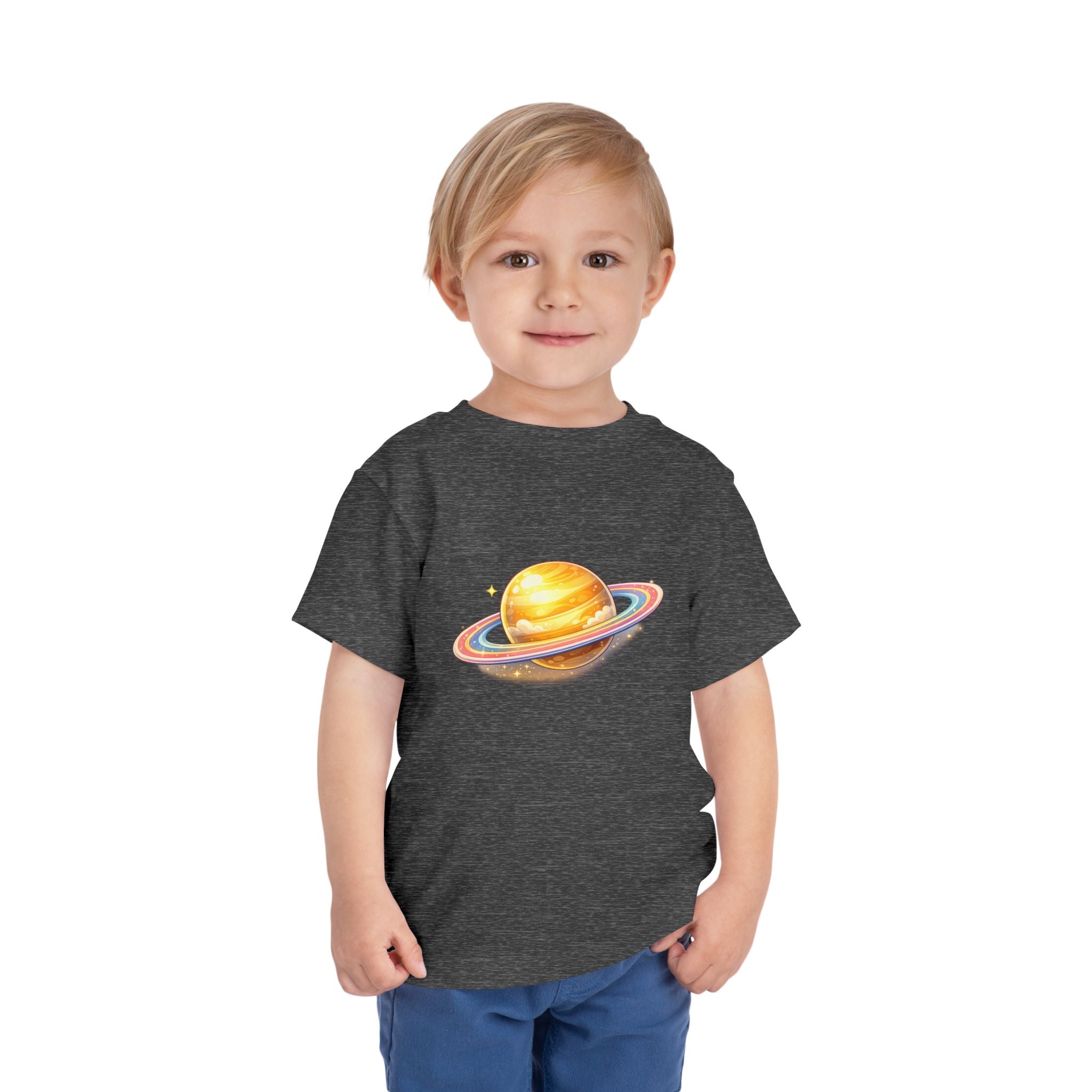Toddler Tee - Cute Saturn Planet Graphic