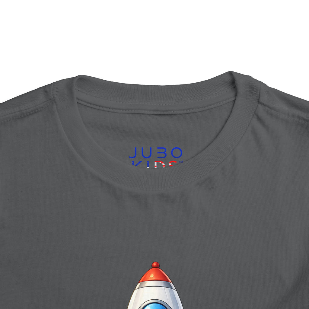 Toddler Rocket Tee — Cute Space Rocket Graphic Short Sleeve Shirt for Kids