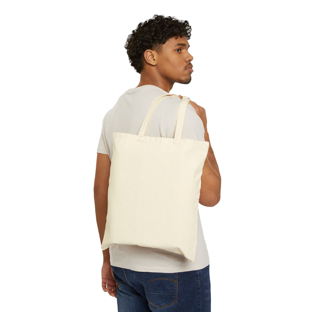 USA Canvas Tote Bag — Patriotic Cotton Grocery & Beach Tote with American Flag