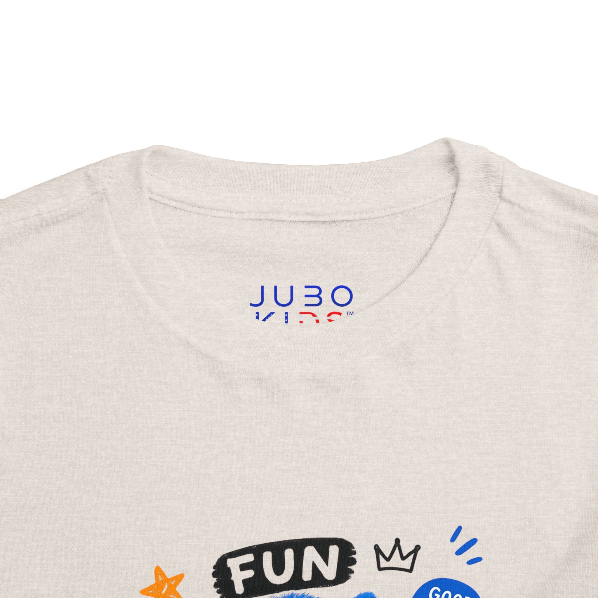 Fun Blue Monster Toddler Tee — "Be You Be Jobo" Graphic Shirt